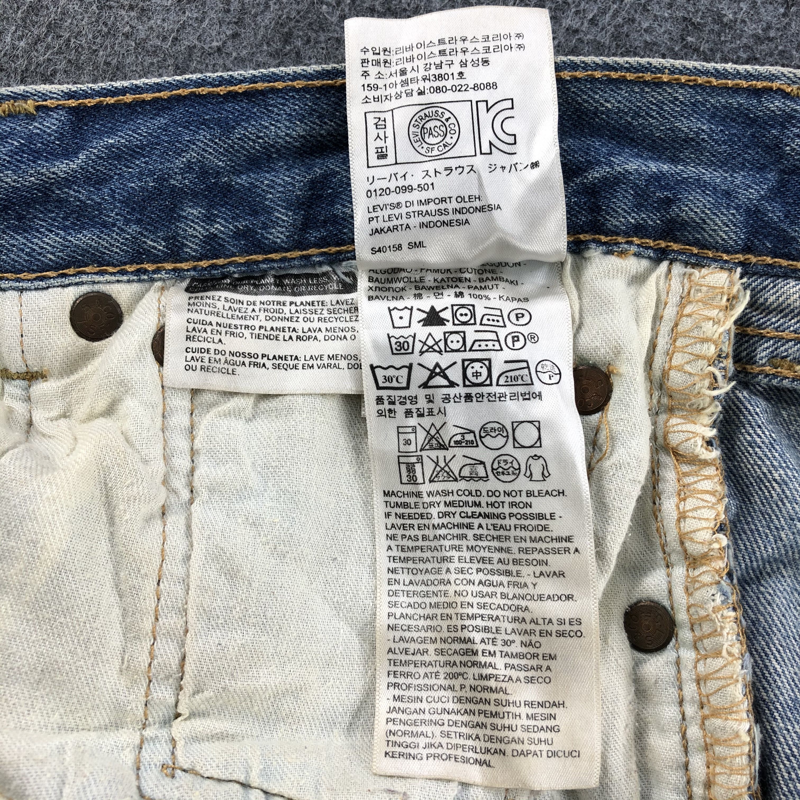 Levi's Vintage Rusty Light Washed Levis 501 Jeans-J972 Size US 33 - 11 Thumbnail