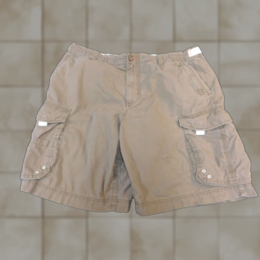 Vintage Lanesboro Mens Cargo Shorts 40W Brown Denim Cotton Flat Front Zip Casual Relaxed Regular 40in Waist Mens Cargo Shorts Brown Vintage? No. Size US 40 / EU 56 - 1 Thumbnail