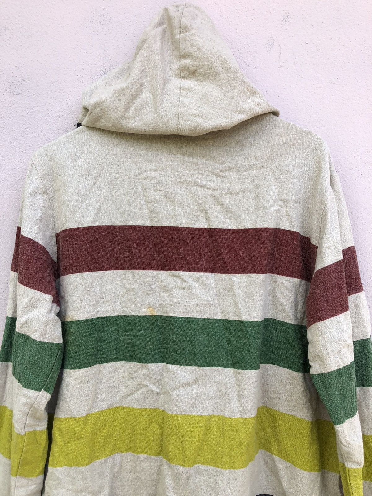 go slow caravan Go slow Caravan Hemp Stripe Hooded Jacket Size US M / EU 48-50 / 2 - 12 Thumbnail