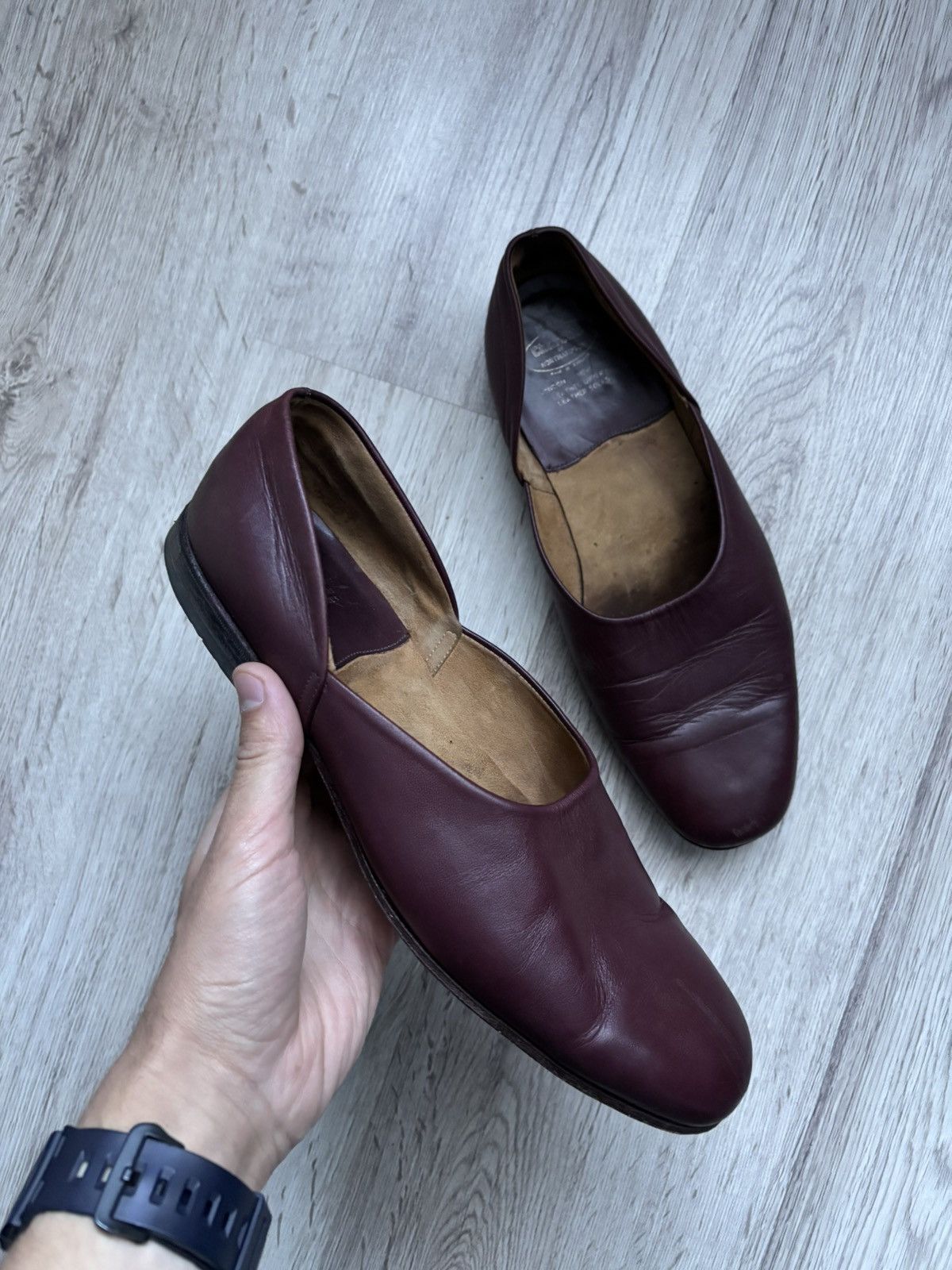 Church's Vintage Church’s Brown Leather Flats Shoes UK 9 / US 10 Size US 10 / EU 43 - 1 Thumbnail