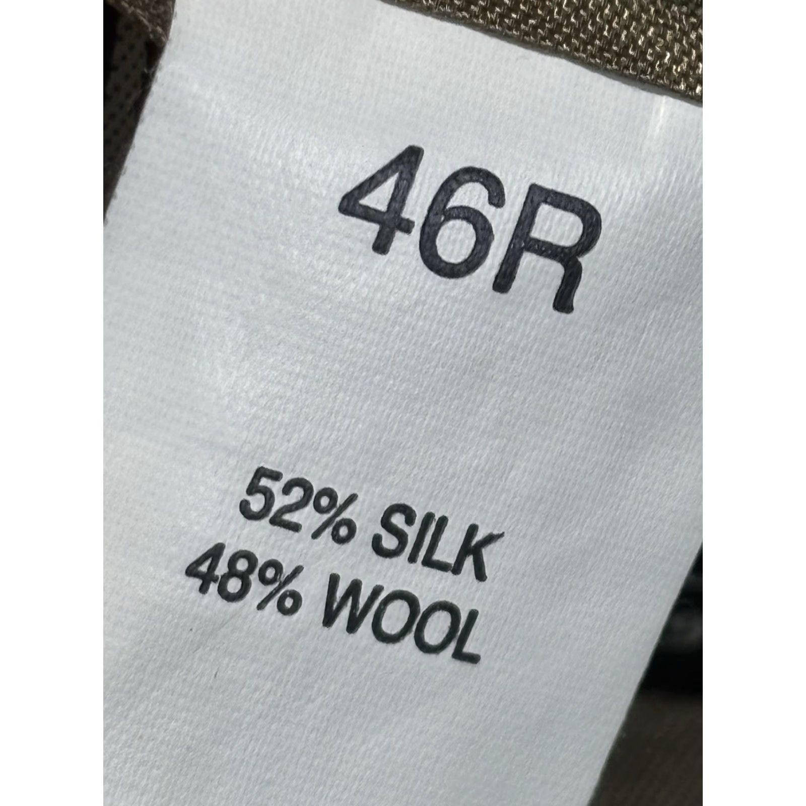 Jos. A. Bank JOS. A. BANK Reserve Sport Coat Blazer Mens Regular 46R Brown Plaid Silk Wool Classic Tailored Size 46R - 8 Thumbnail