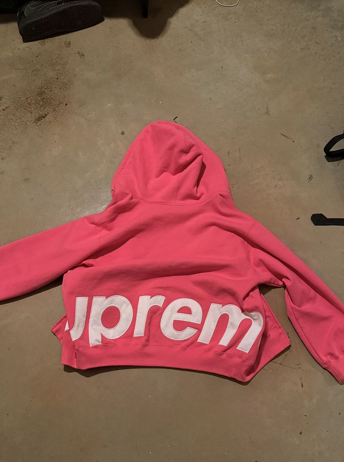 Supreme “big logo” zip up ss25