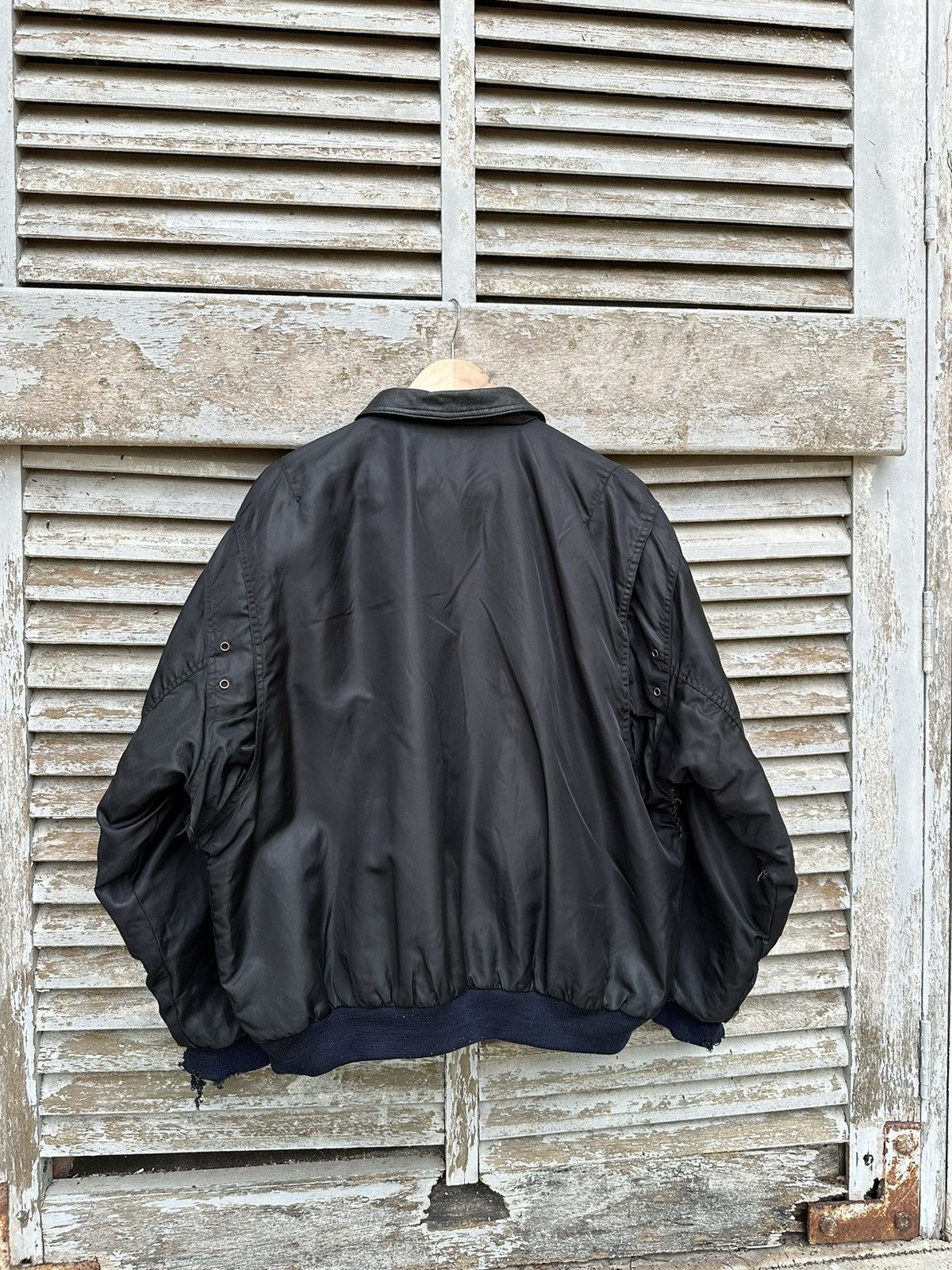 Vintage 🪖Vintage THRASHED MV AIR FORCE OVERSIZED BOMBER JACKET Size US XXL / EU 58 / 5 - 8 Thumbnail