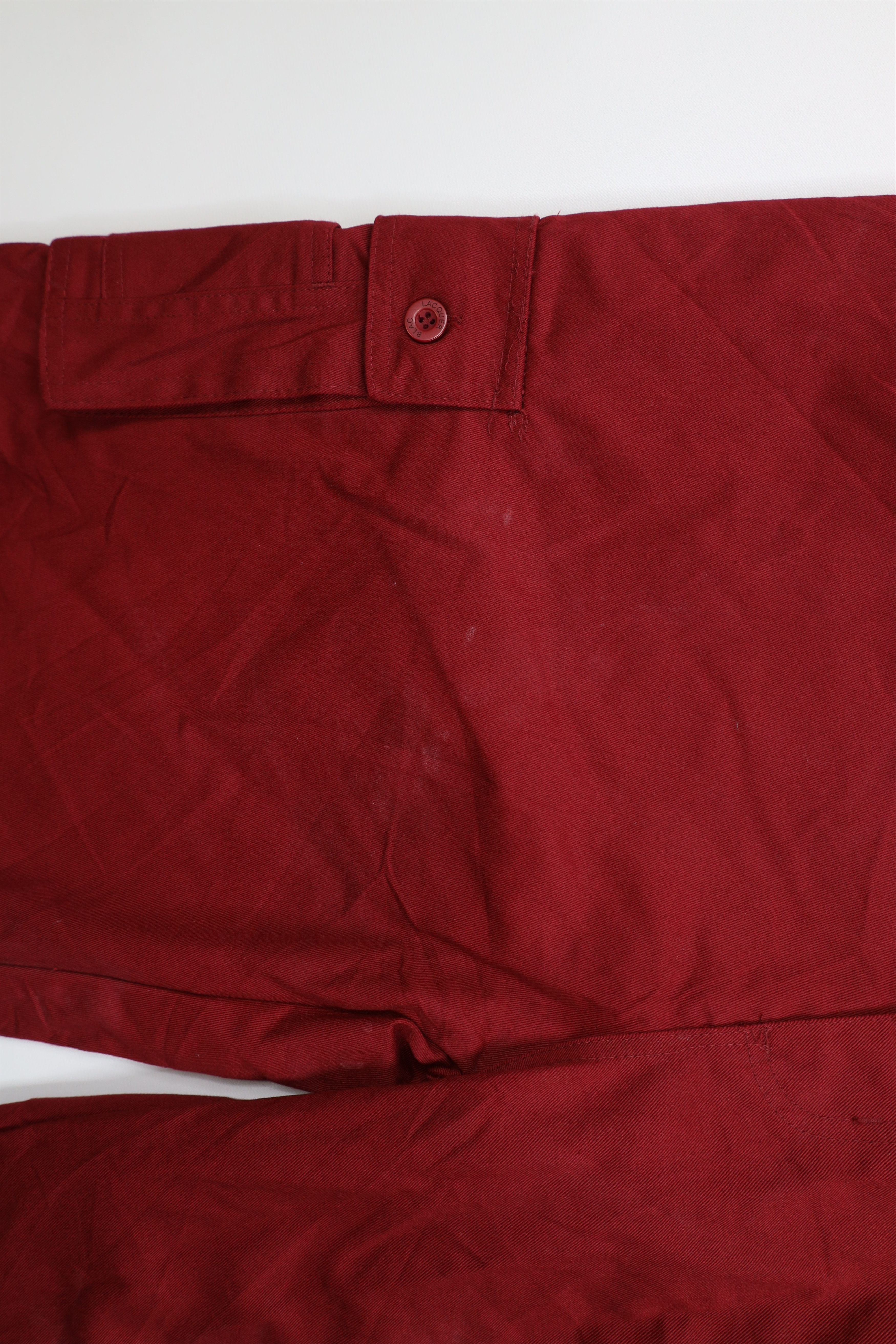 Vintage Vintage 90s Y2K Streetwear Baggy Loose Fit Cargo Shorts Red Size US 36 / EU 52 - 6 Thumbnail