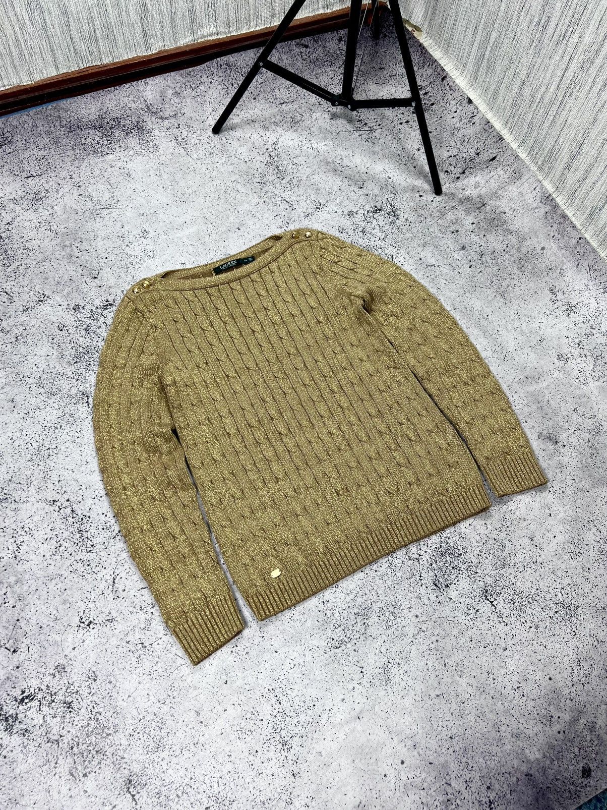 Louis Vuitton Lauren Ralph Lauren Cable Knit Sweater Size XL / US 12-14 / IT 48-50 - 2 Thumbnail