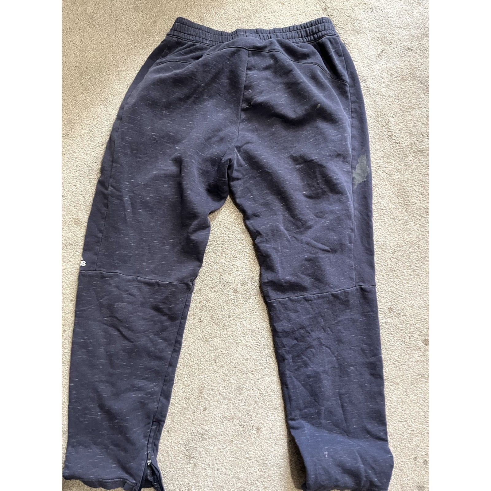 Adidas Adidas Sweatpants Mens Size M Blue Ankle Zip Size US 31 - 4 Thumbnail