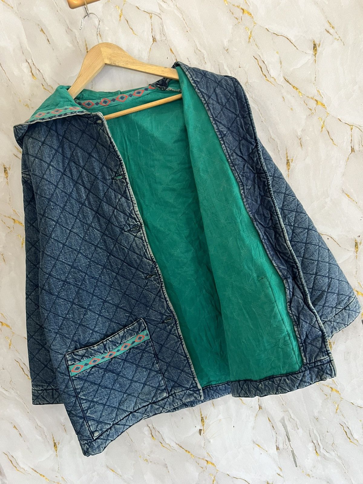 Benetton VINTAGE BENETTON DENIM JACKET Size US XXL / EU 58 / 5 - 6 Thumbnail