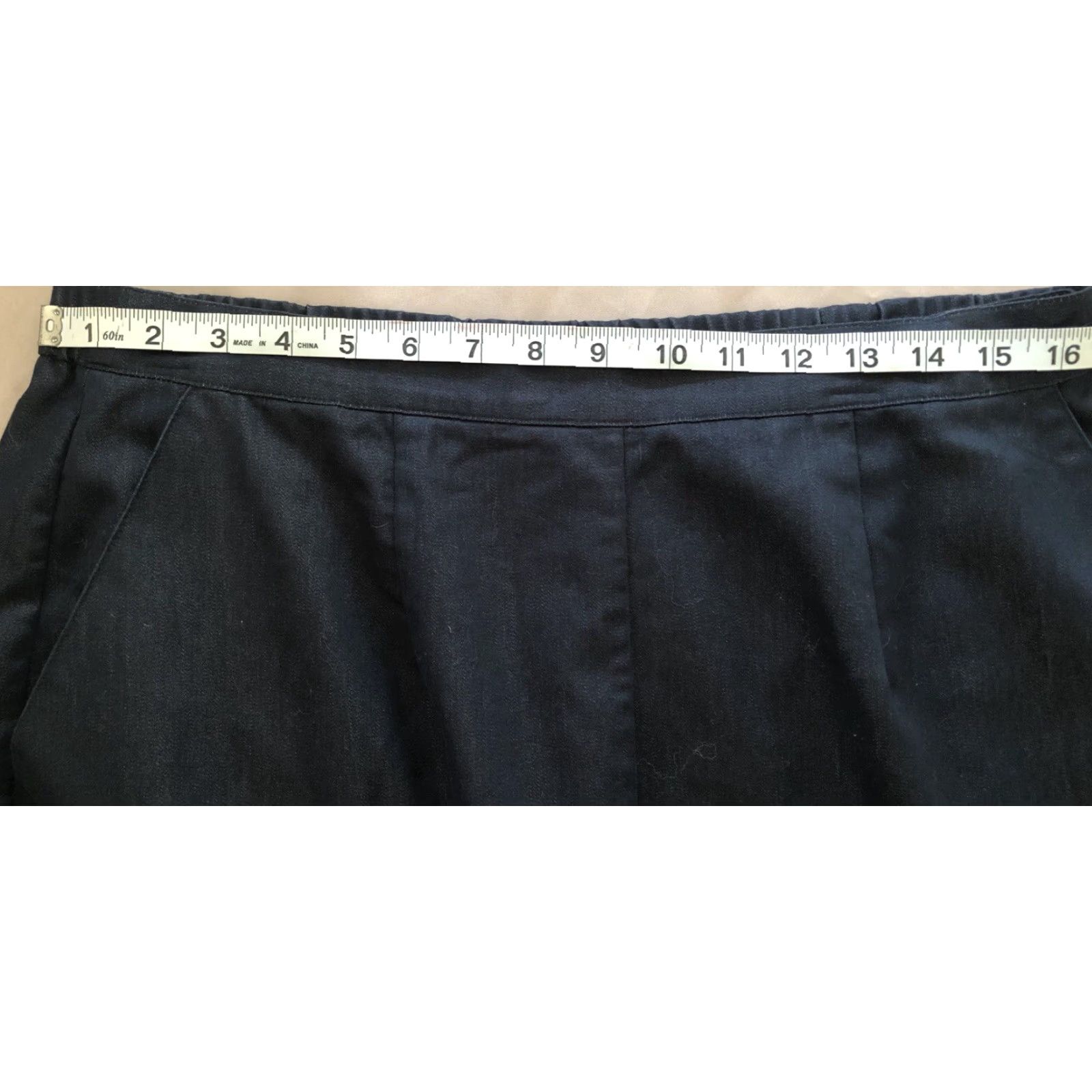 Vintage VINTAGE BonWorth Chambray Midi Skirt M Blue 32"W Pockets Boho Prairie Modest Women Skirt Mens Womens Girls? Size 32" / US 10 / IT 46 - 3 Thumbnail