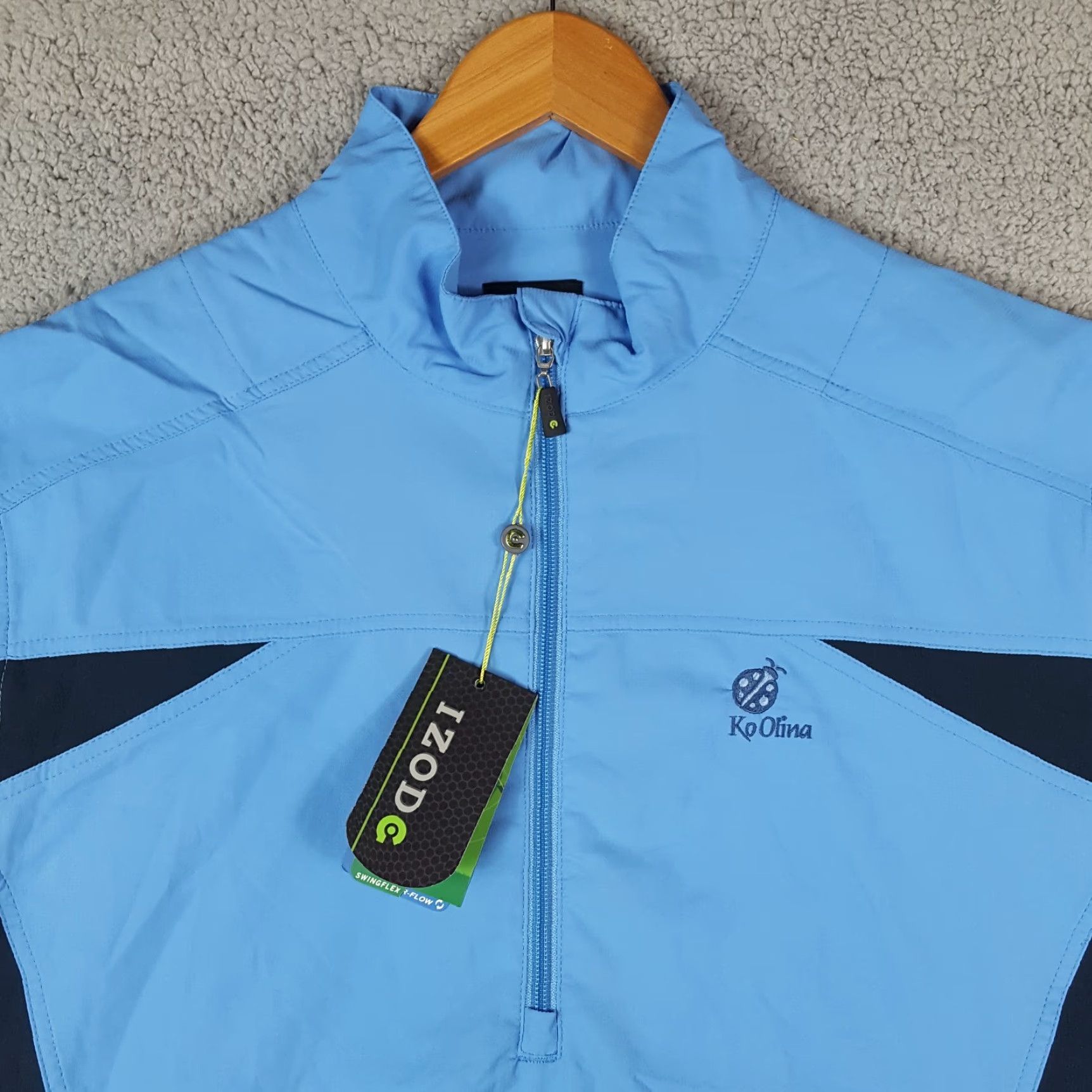 Izod VINTAGE IZOD Breathable 1/2 Zip Golf Windbreaker Men's XL Polyester Shirt Preppy Jacket Size US XL / EU 56 / 4 - 2 Thumbnail