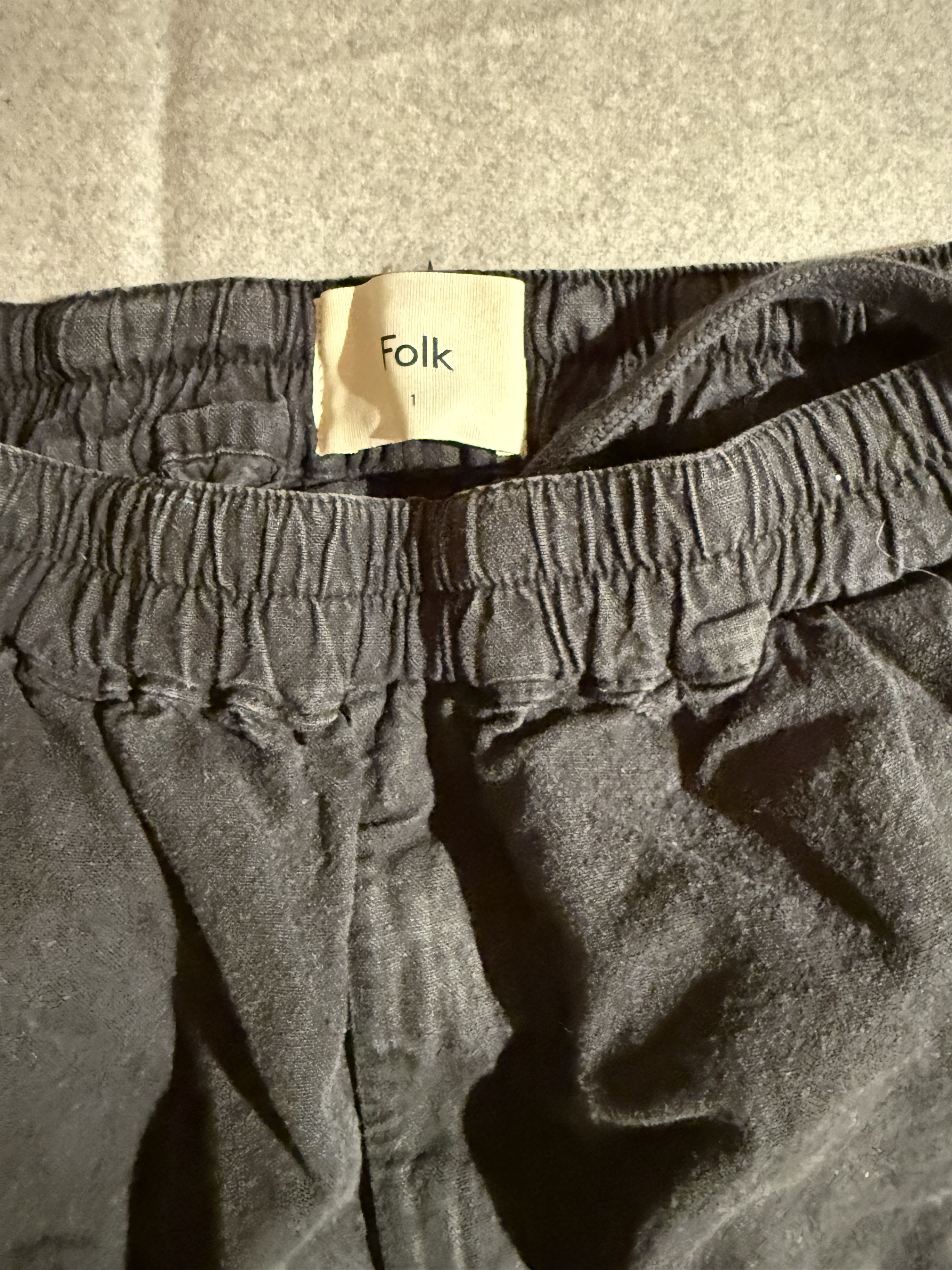 Folk Elastic casual pants in faded black Size US 29 - 2 Thumbnail
