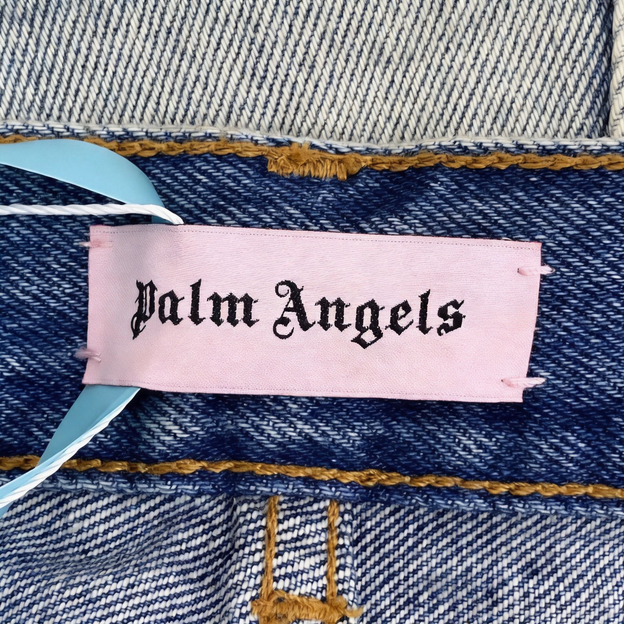 Light Blue Distressed Denim Pants/, Men's (Size 32) — image 5 of 6