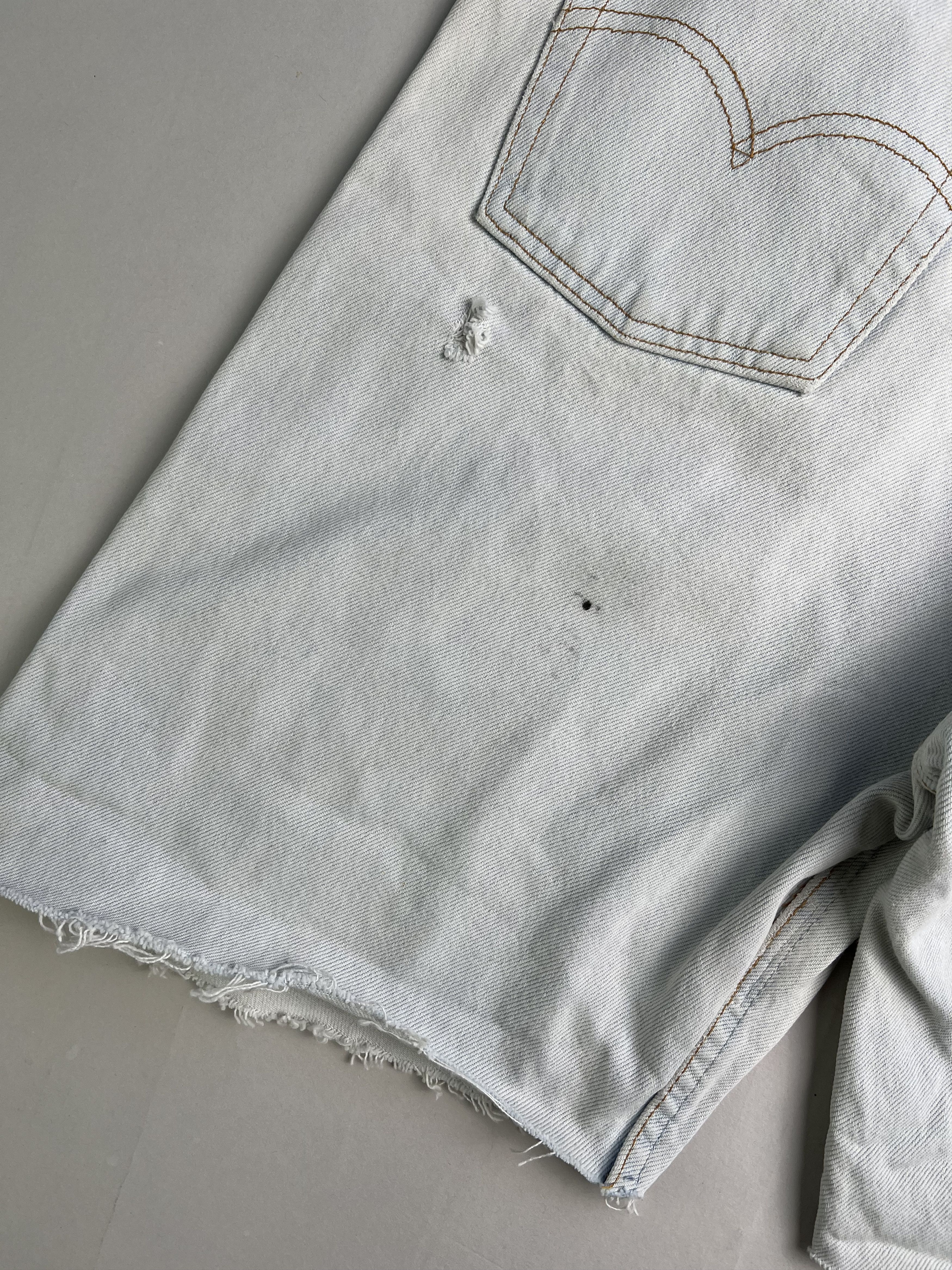 Levi's Levis 501 Jeans Shorts Light Wash W36 Size US 36 / EU 52 - 4 Thumbnail