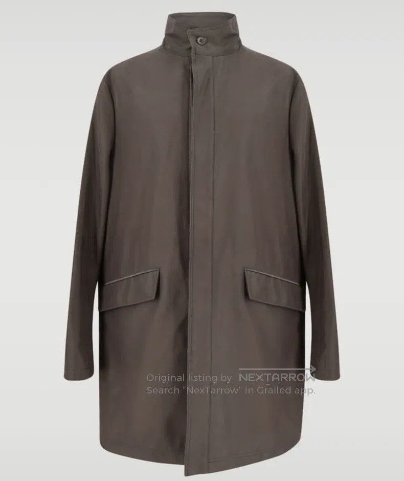 Loro Piana Loro Piana New Long Coat with Technological Materials Size US XL / EU 56 / 4 - 1 Thumbnail