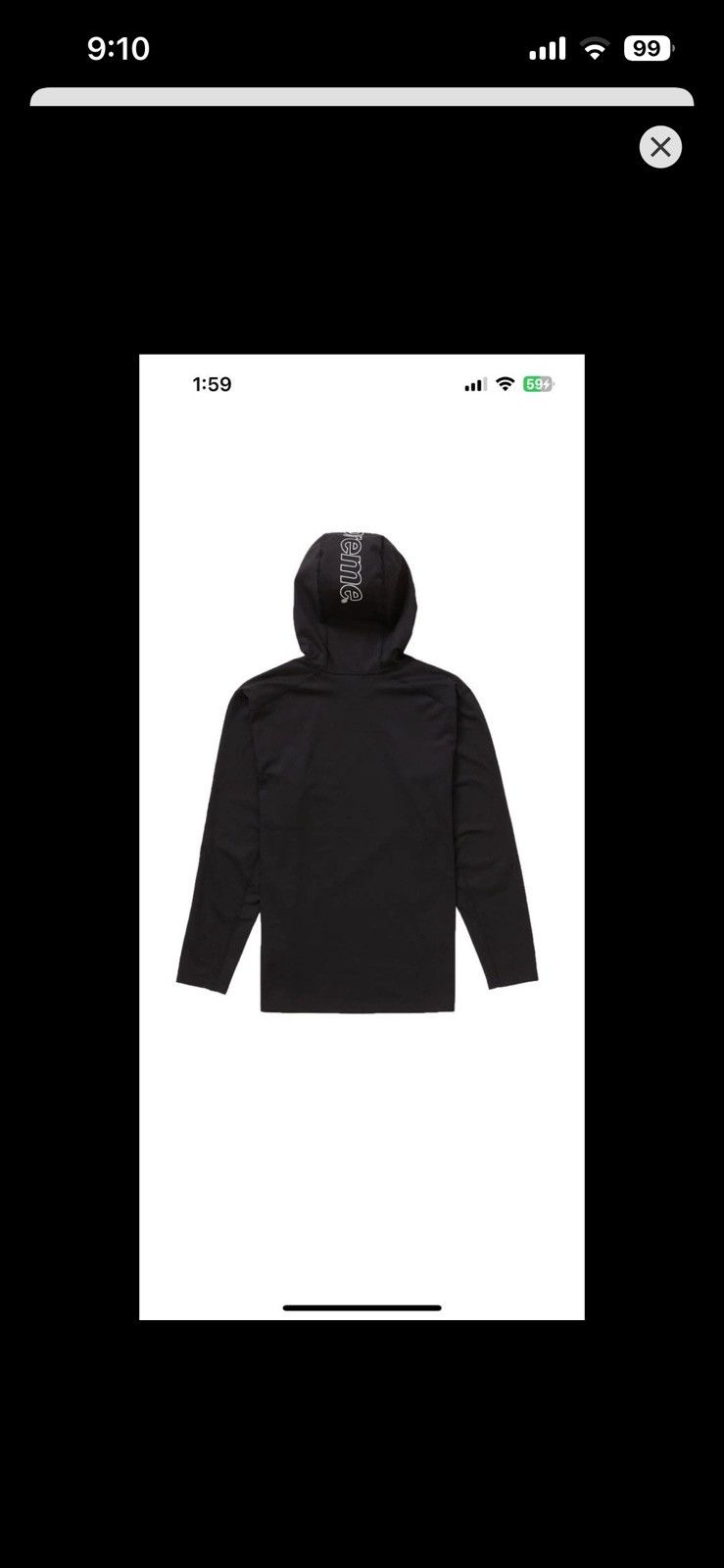 Supreme × The North Face Supreme The North Face Base Layer L/S Top Size US XL / EU 56 / 4 - 14 Thumbnail