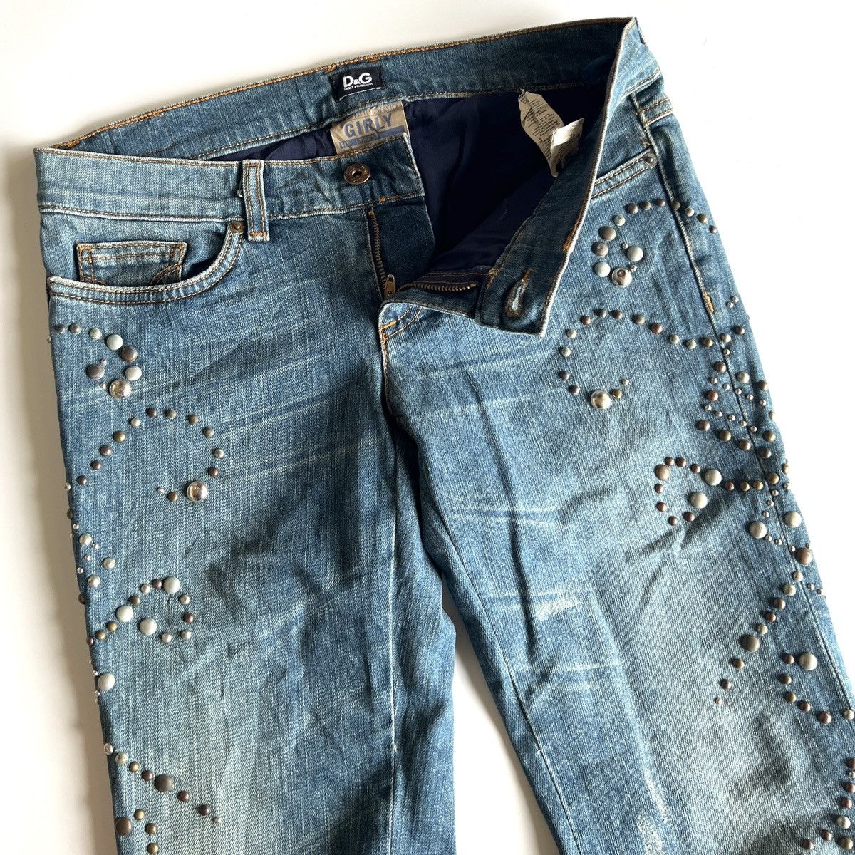 Other D&G Low Waist Studded Stretch Jeans Size 26" / US 2 / IT 38 - 3 Thumbnail