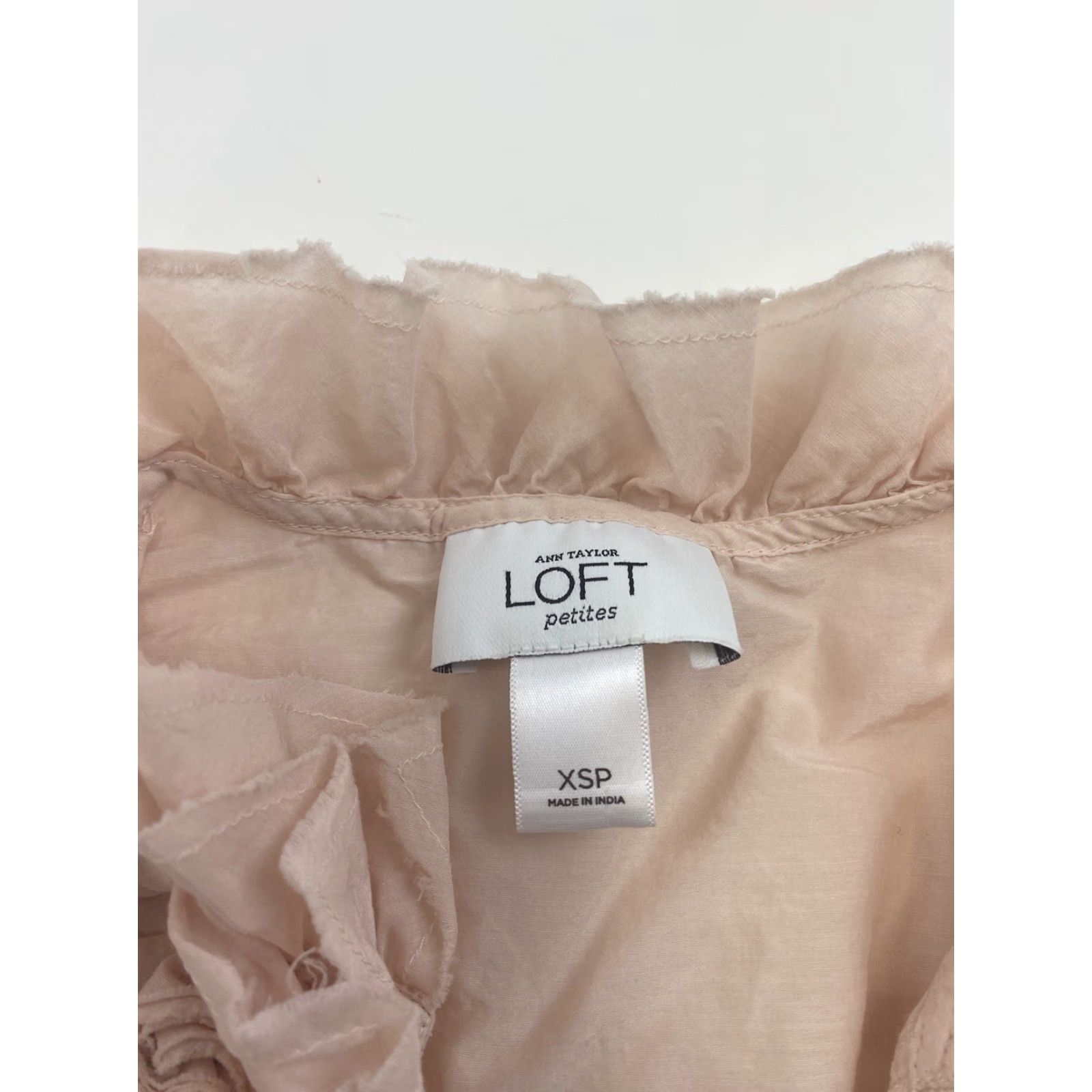 Ann Taylor Loft Ann Taylor Sleeveless Blouse Womens XSP Blush Pink Size XS / US 0-2 / IT 36-38 - 3 Thumbnail
