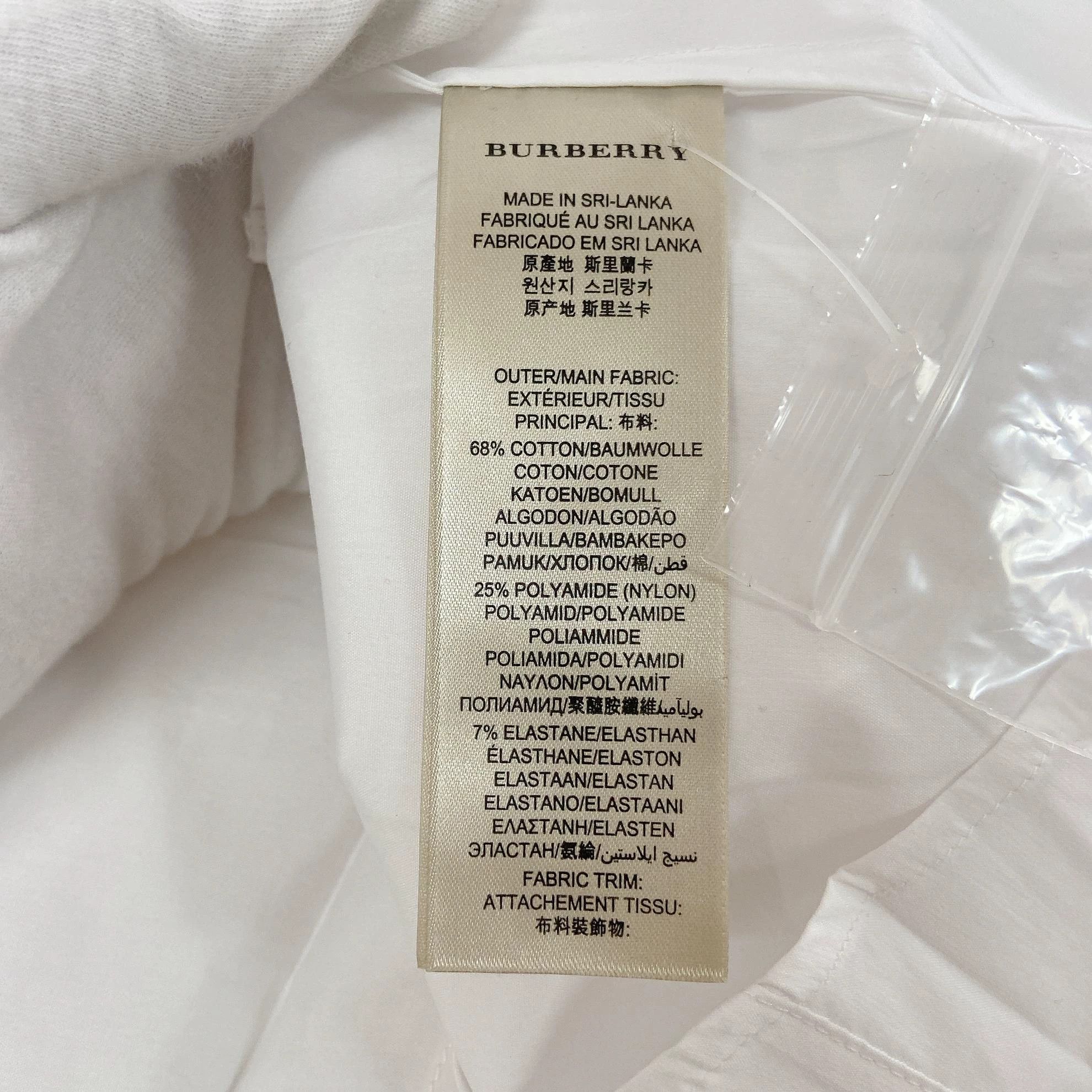 Burberry Burberry White Shirt M with Tags 7763 Size M / US 6-8 / IT 42-44 - 6 Thumbnail