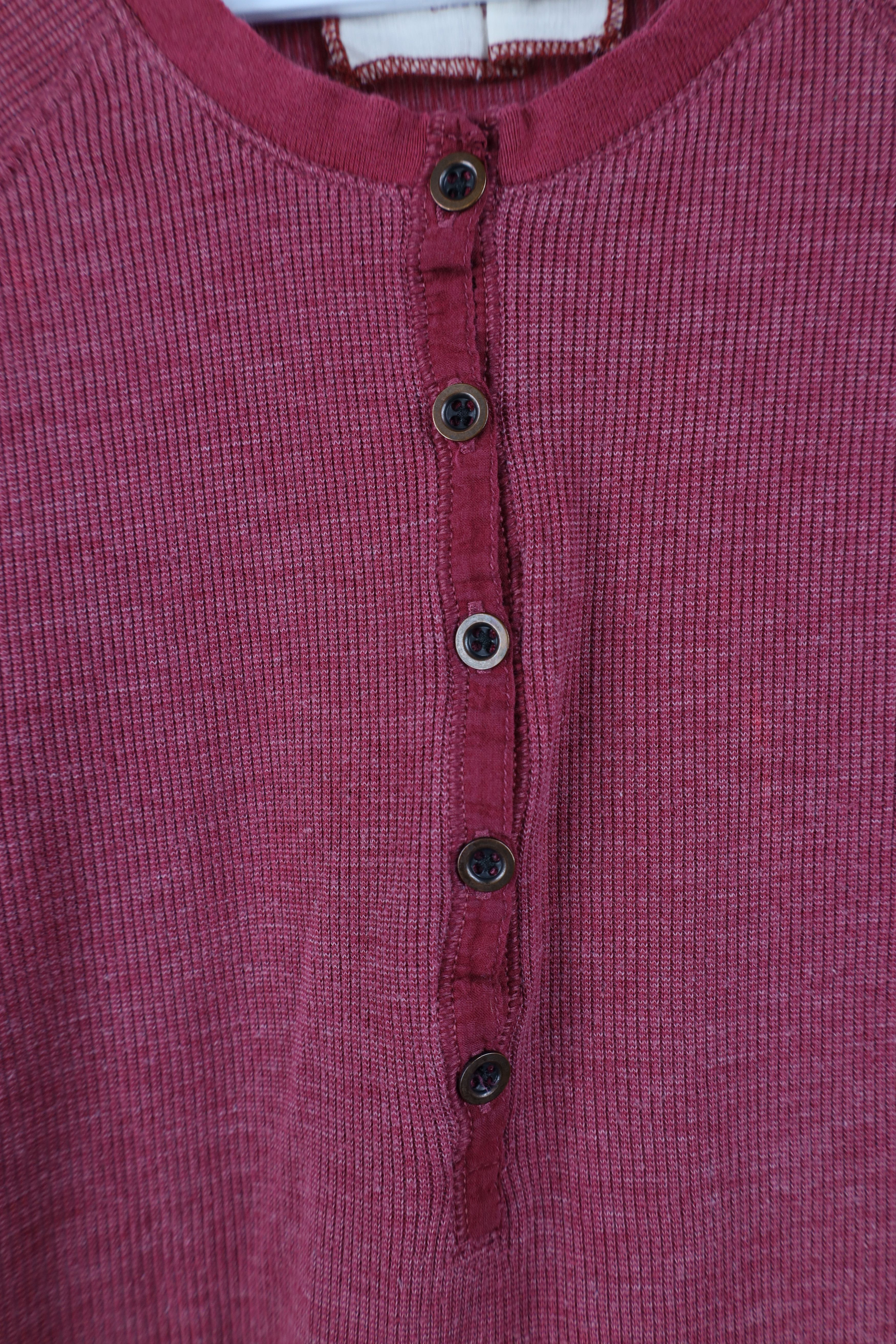 Abercrombie & Fitch Vintage 90s Y2K Abercrombie & Fitch Knit Henley T-Shirt Size M / US 6-8 / IT 42-44 - 7 Thumbnail