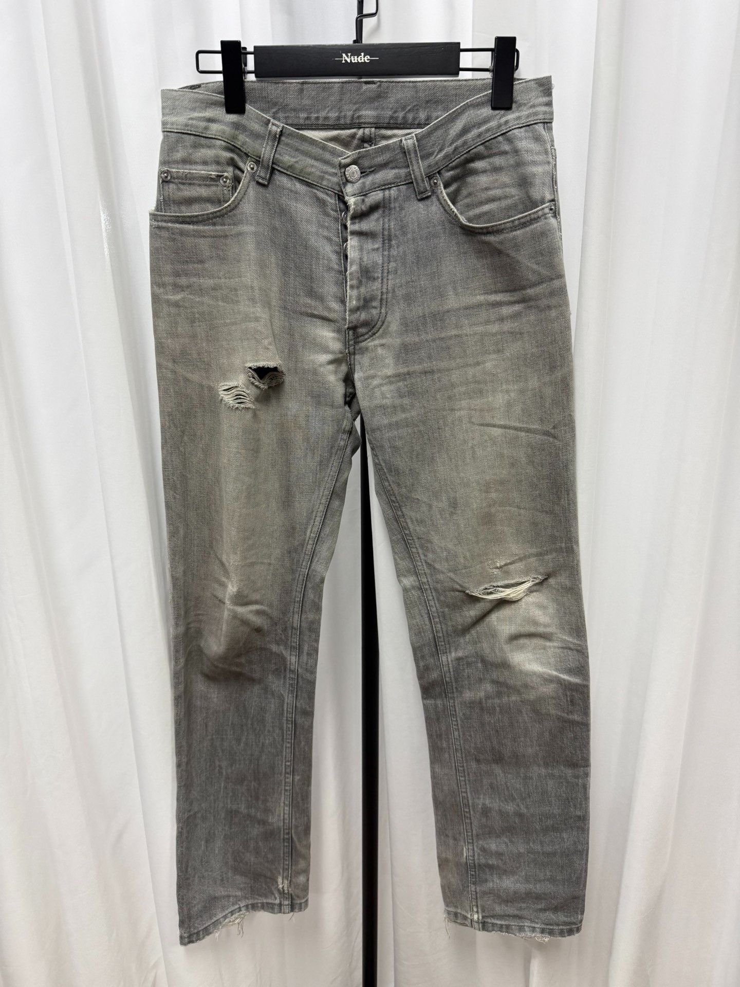 Helmut Lang Helmut Lang Distressed Washed Jeans Size US 32 / EU 48 - 1 Thumbnail