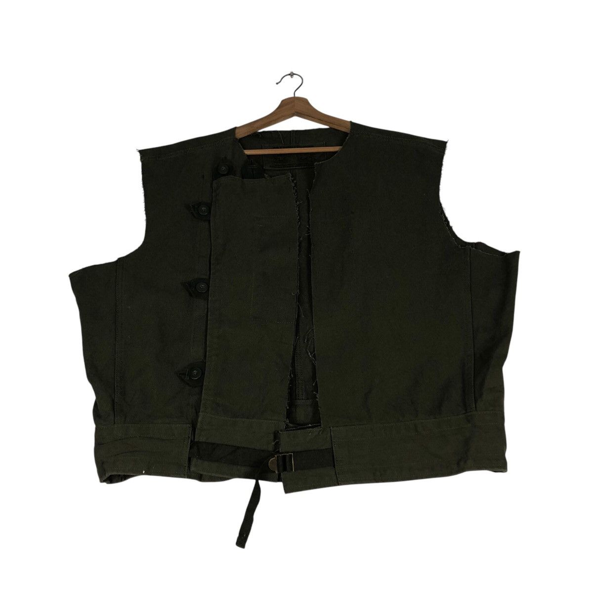 Japanese Brand CRAFTSMANSHIP Biker Tactical Asym Field Vest Olive Utility Size US M / EU 48-50 / 2 - 3 Thumbnail
