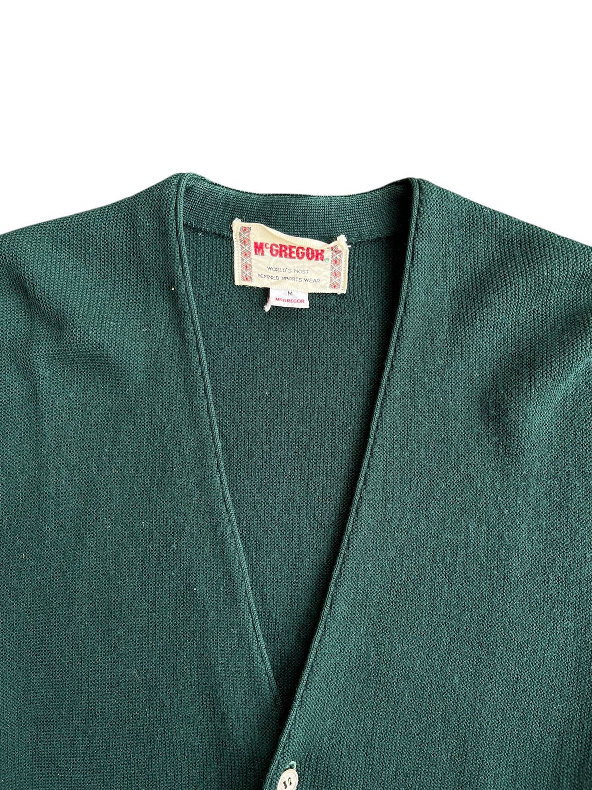McGregor 70s McGregor Green Cardigan Knit Size US M / EU 48-50 / 2 - 2 Thumbnail