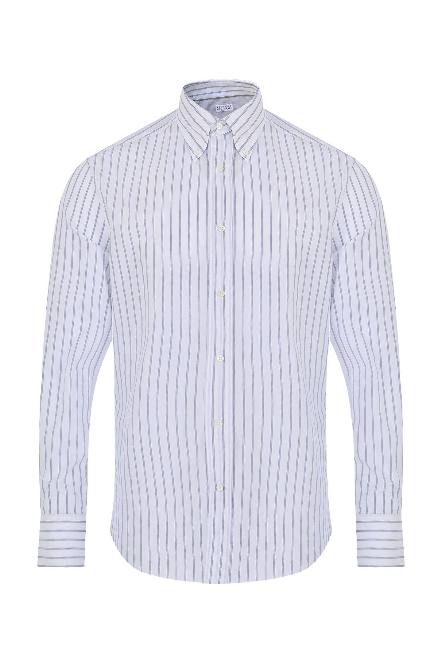 o1w1db10725 Slim Fit Shirt in White/Navy Blue