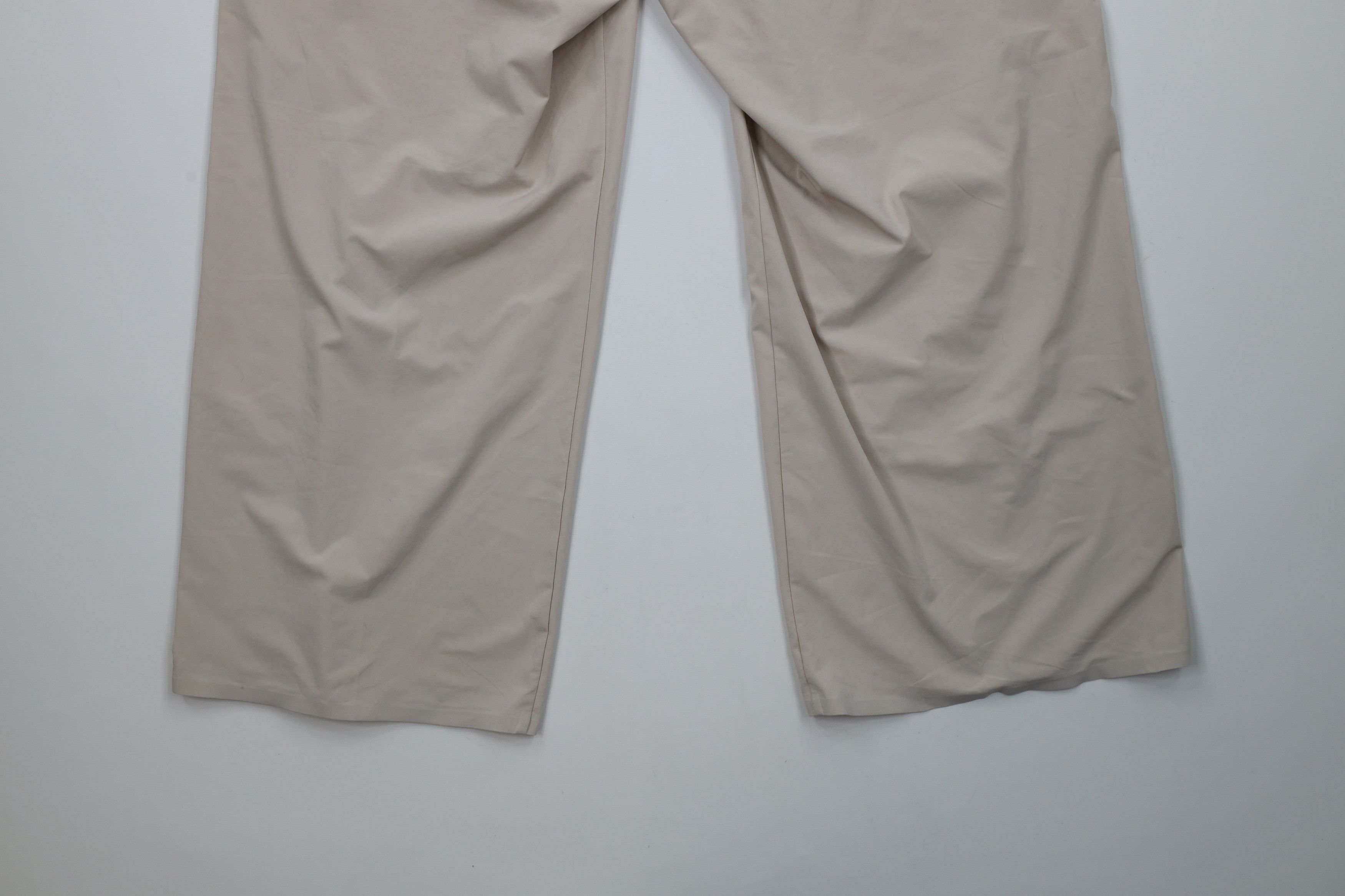 Athleta × Vintage Athleta Stretch Avenue Wide Leg Crop Pants Capris Beige Tan Size 32" / US 10 / IT 46 - 11 Thumbnail