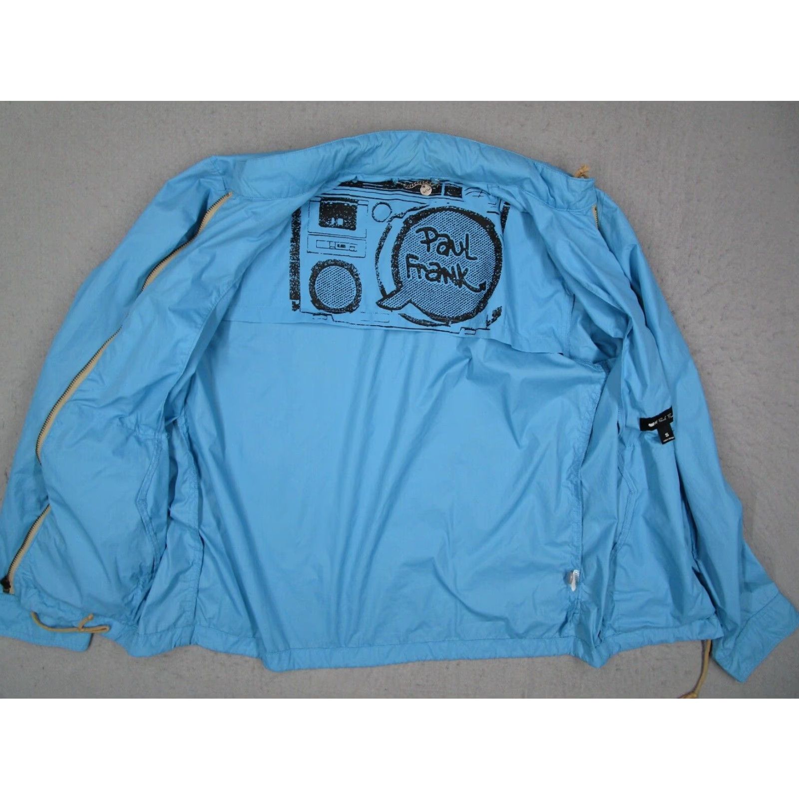 Thrasher Paul Frank Mens Small Blue Full Zip Windbreaker Jacket Size US S / EU 44-46 / 1 - 3 Thumbnail