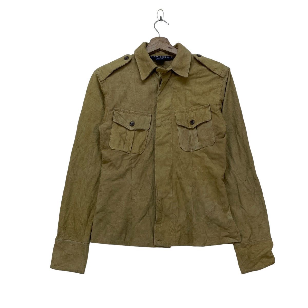 Genuine Leather × Polo Ralph Lauren × Vintage Ralph Lauren Genuine Leather Button Up Western Style Size S / US 4 / IT 40 - 1 Thumbnail