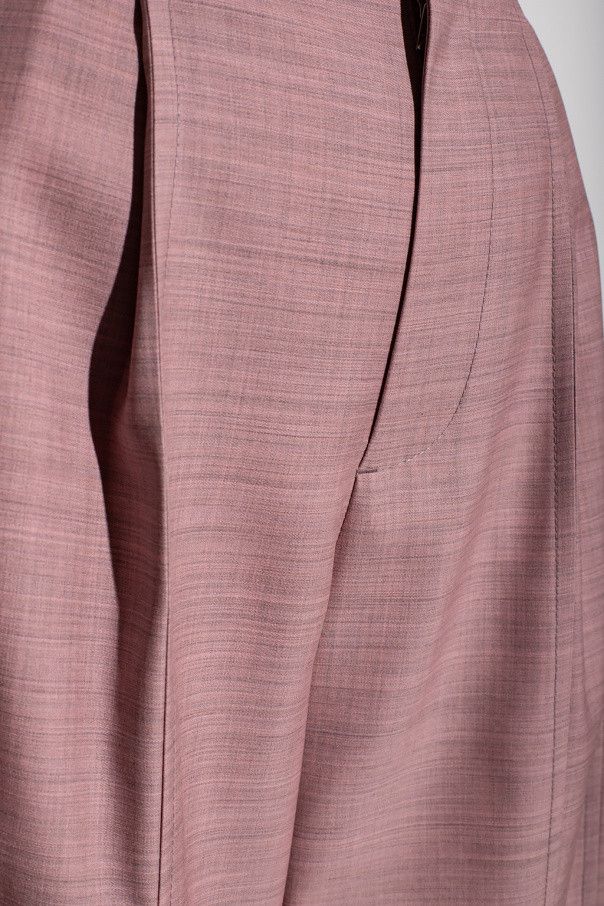 Bottega Veneta o1w1db10825 Tailoring Wool Trouser in Pink Size 32" / US 10 / IT 46 - 5 Thumbnail