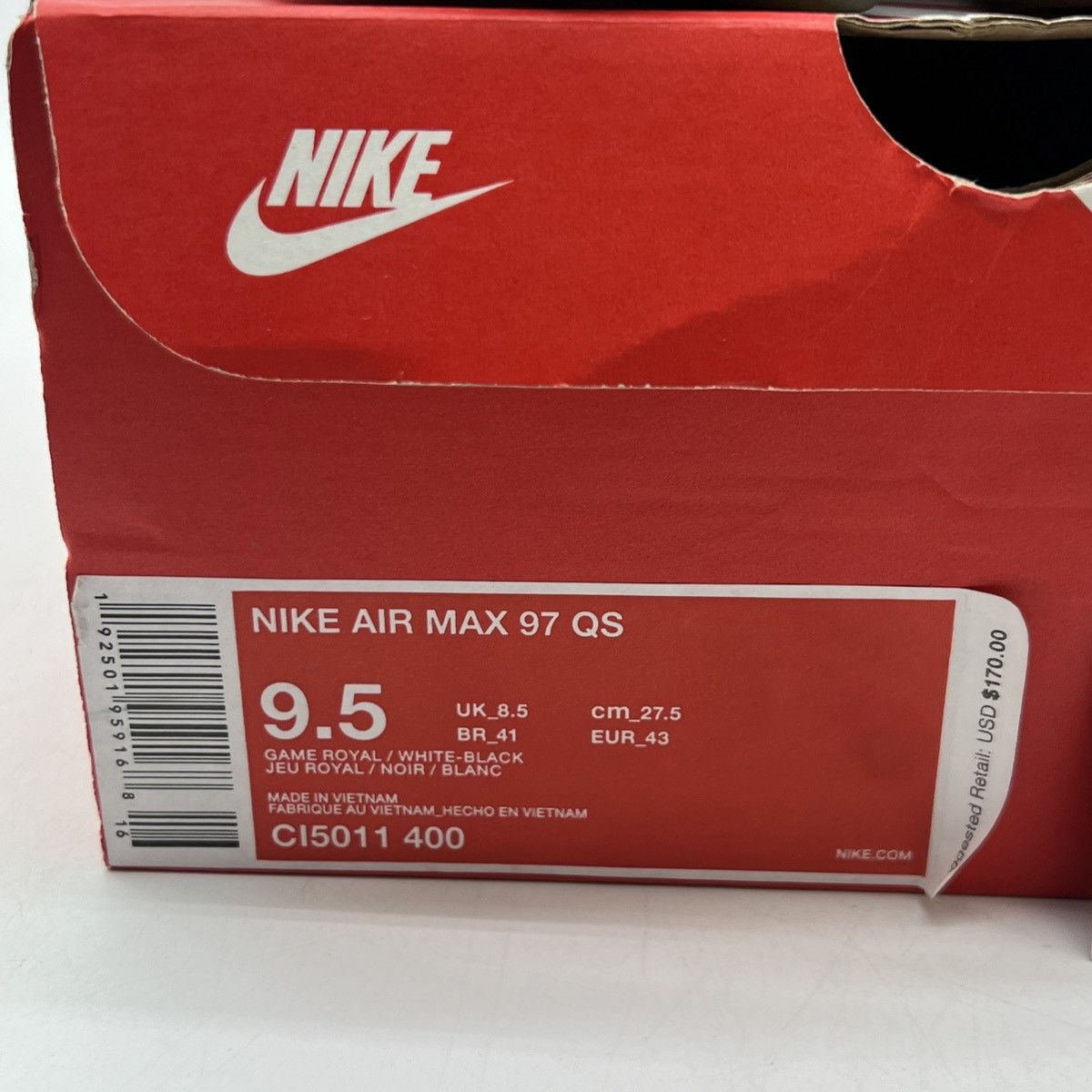 Nike Air max 97 royal Foamposite Size US 9.5 / EU 42-43 - 6 Thumbnail