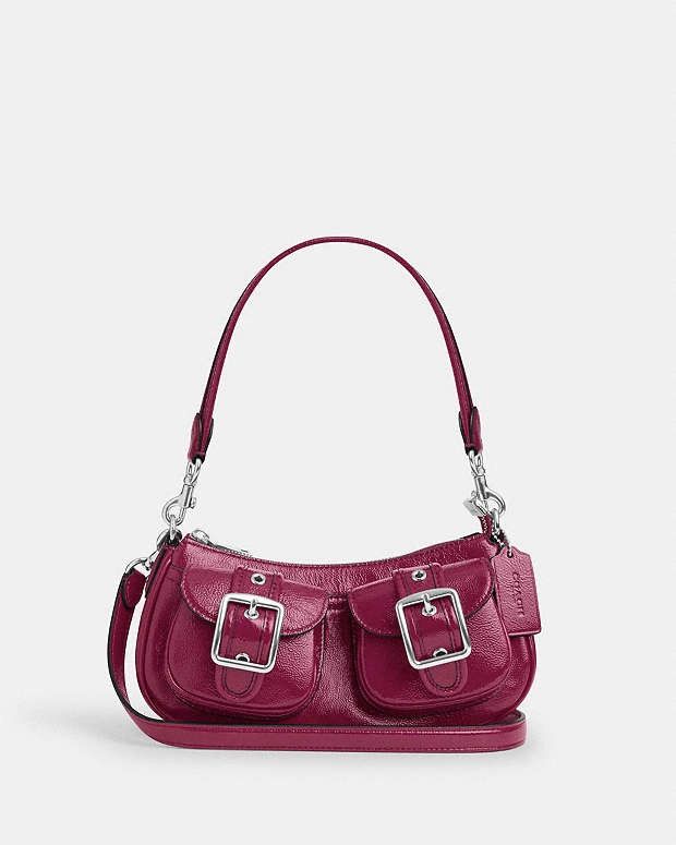 Coach NWT Coach Ashton Baguette Bag CV943-novelty leather/Pink Size ONE SIZE - 1 Thumbnail