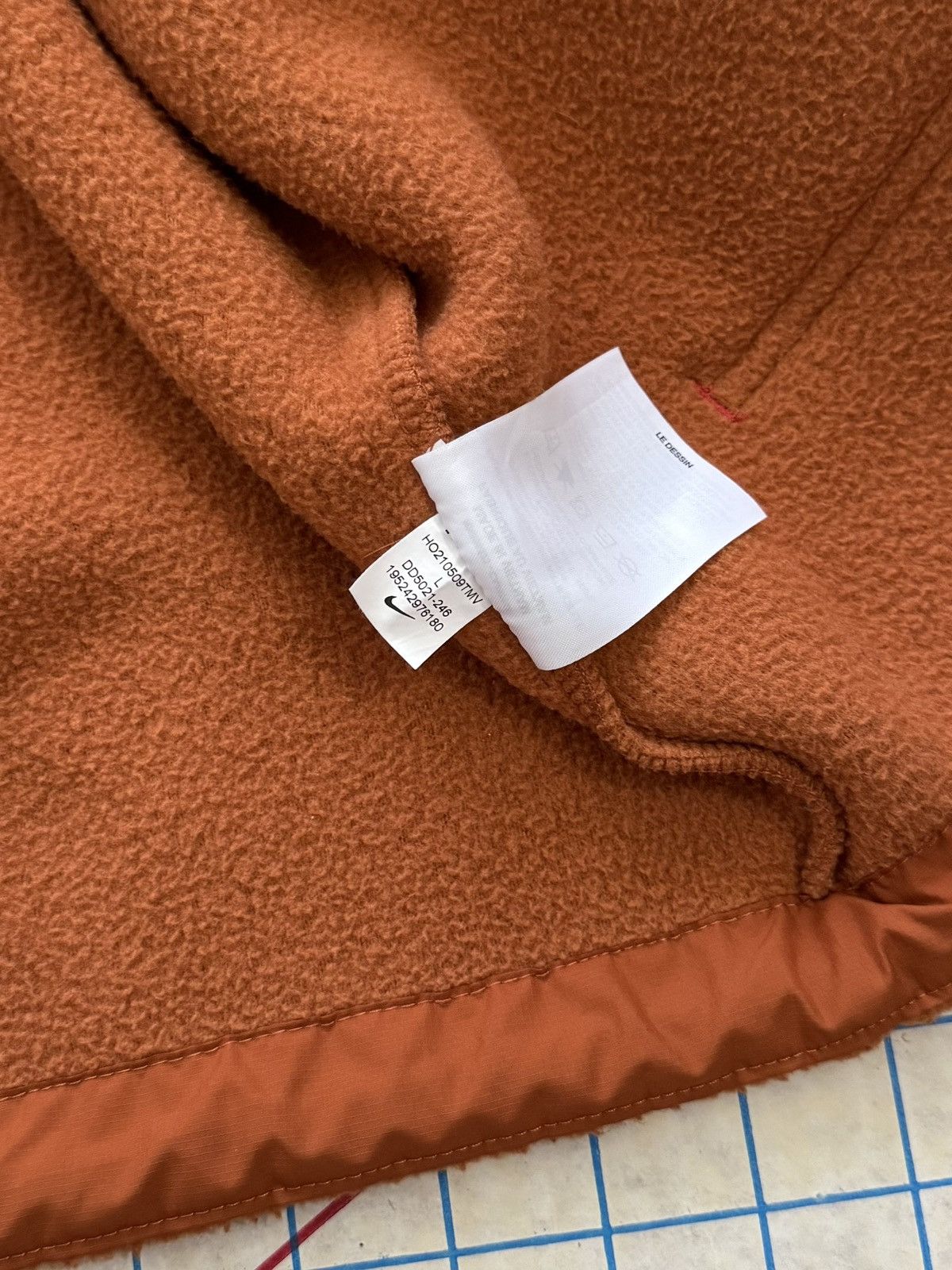 Nike Nike Deep Pile Full Zip Fleece Mens Size Large Orange Size US L / EU 52-54 / 3 - 8 Thumbnail