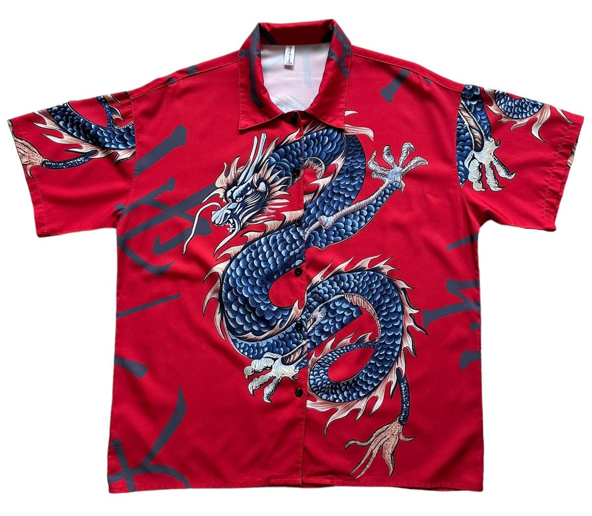 Hawaiian Shirt × Japanese Brand × Japanese Classic Script 