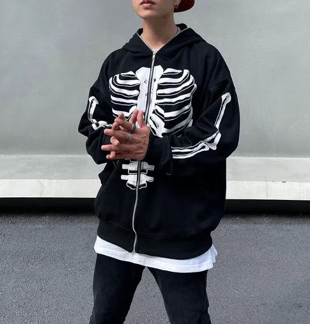 Japanese Brand Skeleton Graphic Pullover Hoodie Size US L / EU 52-54 / 3 - 2 Thumbnail