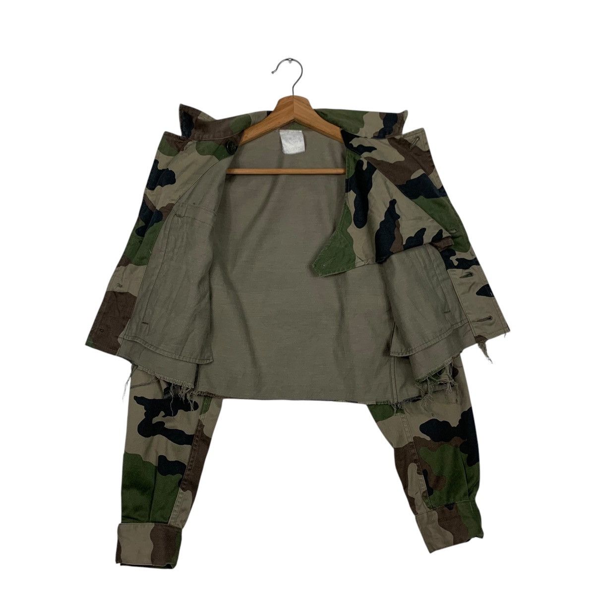 Custommade Vintage Army Military Camo Custom Cropped Jacket #1851-C80 Size L / US 10 / IT 46 - 11 Thumbnail