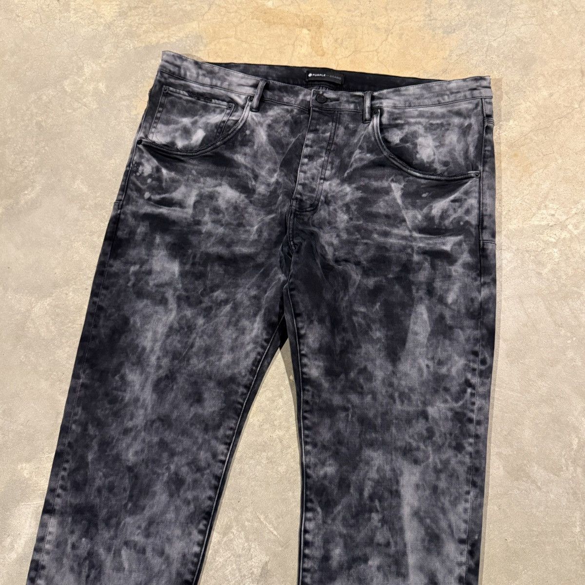 Purple Brand Purple Brand P002 Denim Lavender Tint Black Fade Jeans Size US 40 / EU 56 - 4 Thumbnail