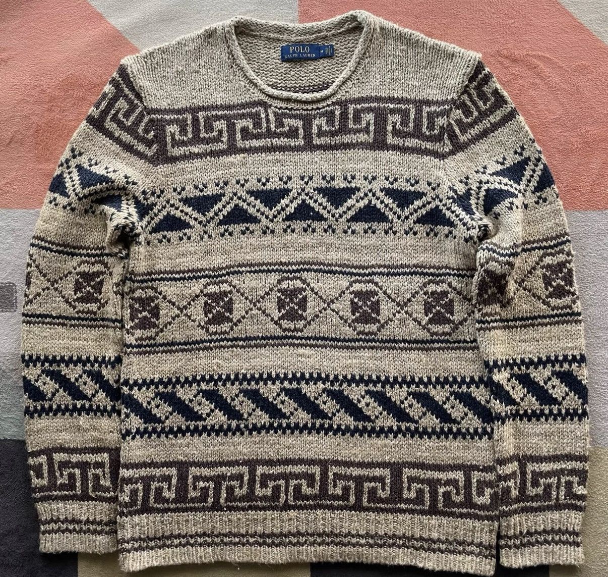 Polo Ralph Lauren Ralph Lauren Polo Southwest Silk-Cotton Sweater K22 Size US M / EU 48-50 / 2 - 1 Thumbnail