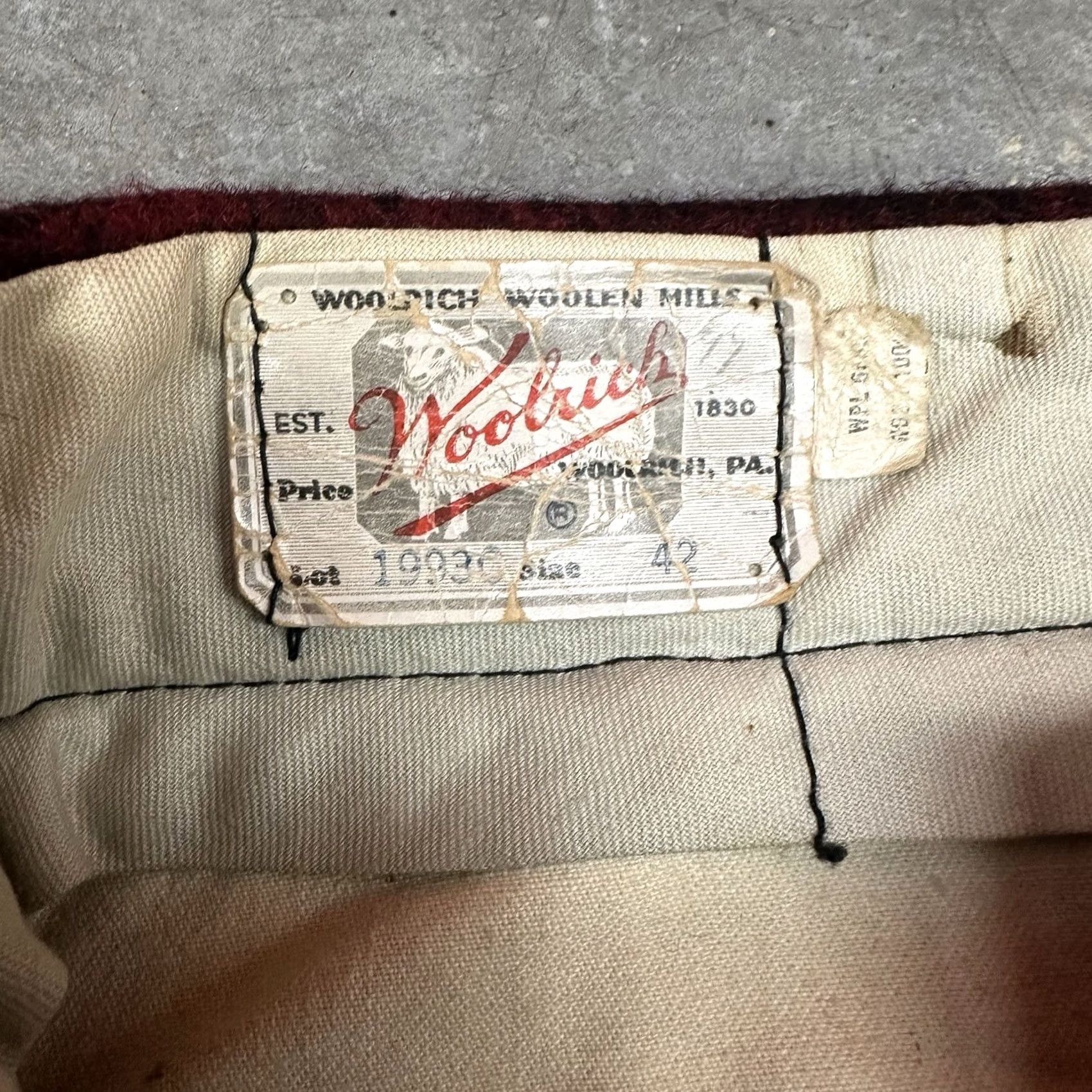 Vintage VINTAGE Woolrich Hunting Pants Red Black Buffalo Plaid Wool Size 42 Mens Size US 42 / EU 58 - 4 Thumbnail