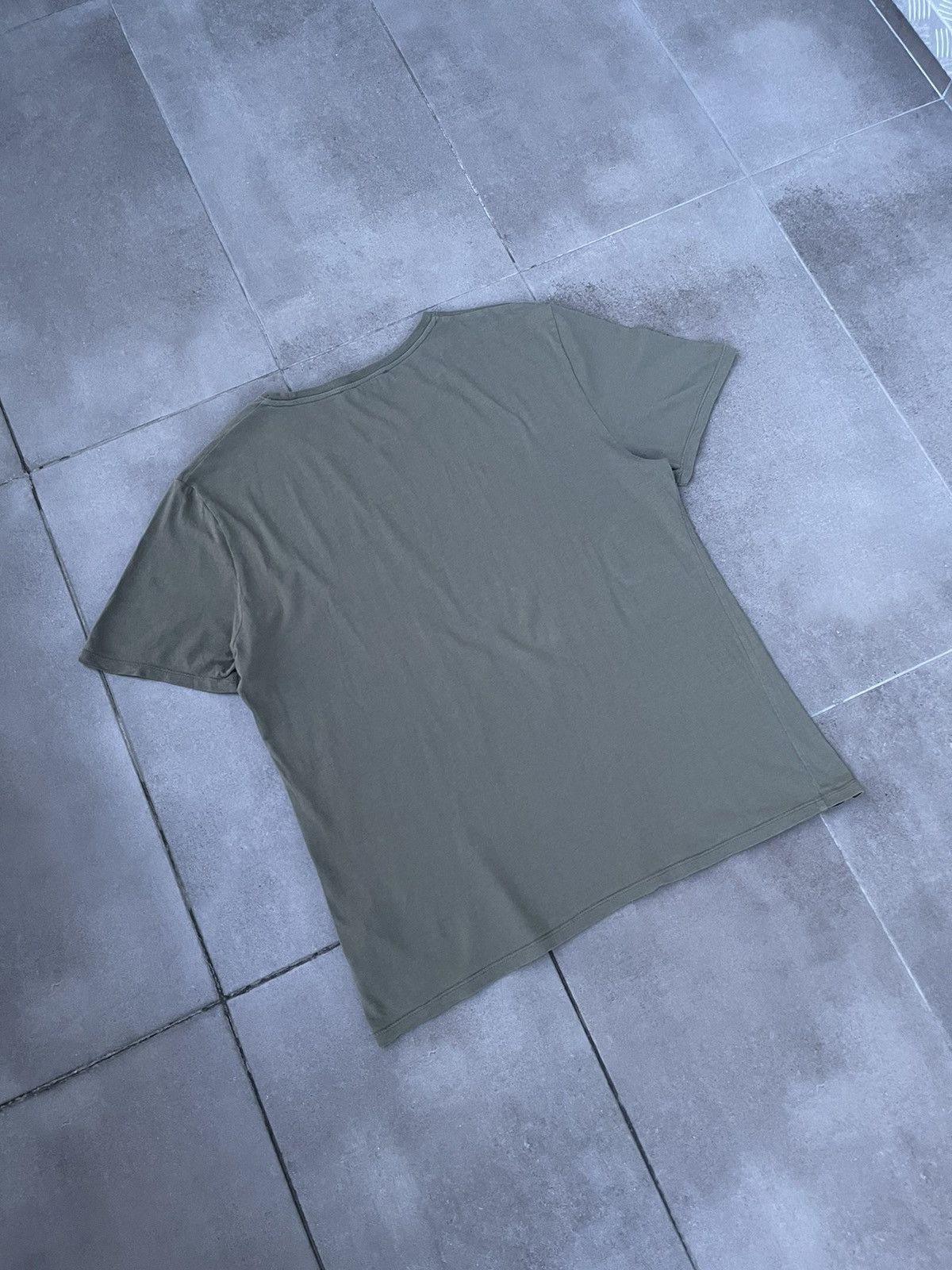 Balmain FW15 Balmain X HM Big Logo Swamp Green Short Sleeve T-Shirt Size US M / EU 48-50 / 2 - 7 Thumbnail
