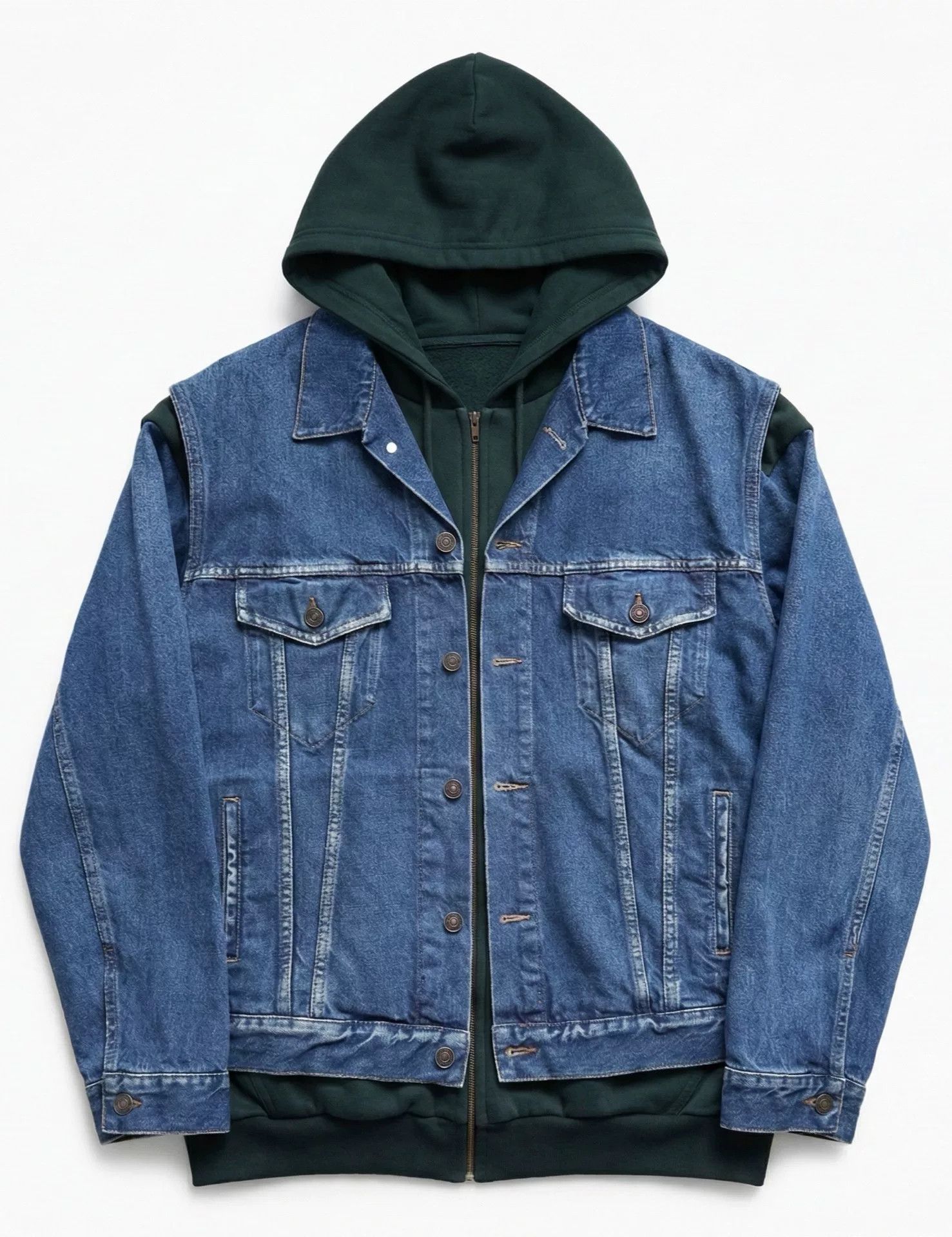 Balenciaga balenciaga denim jacket and hoodie set Size US XXL / EU 58 / 5 - 1 Thumbnail