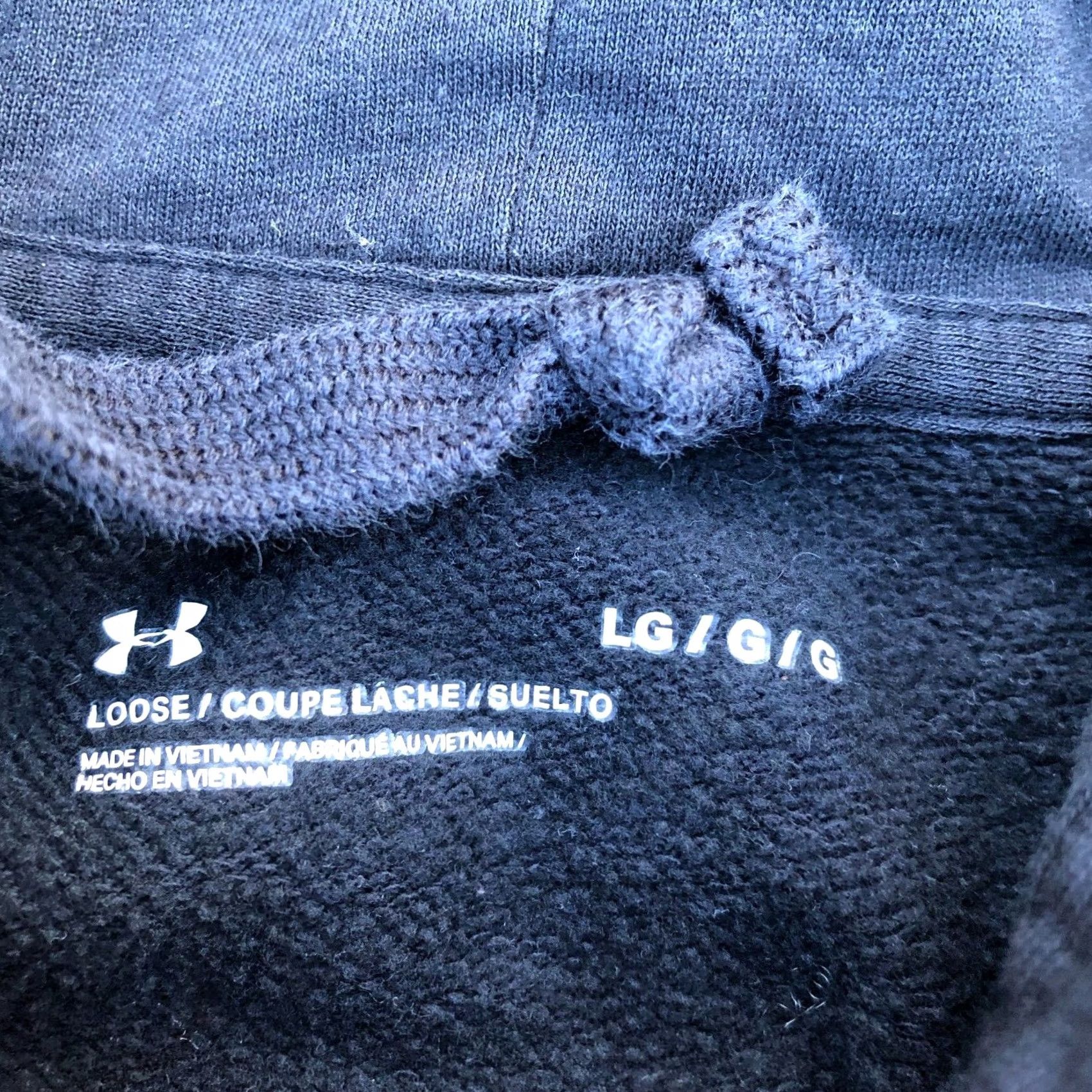 Under Armour Under Armour Hoodie Sweater Jacket Men L Black Full Zip Cotton Loose Fit Size US L / EU 52-54 / 3 - 4 Thumbnail
