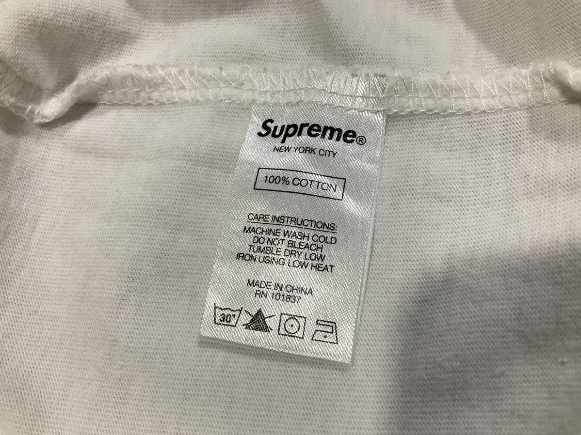 Supreme 🔥Supreme Pocket Tee Contrast Stitch Vertical Spell Out Shirt Size US M / EU 48-50 / 2 - 6 Thumbnail