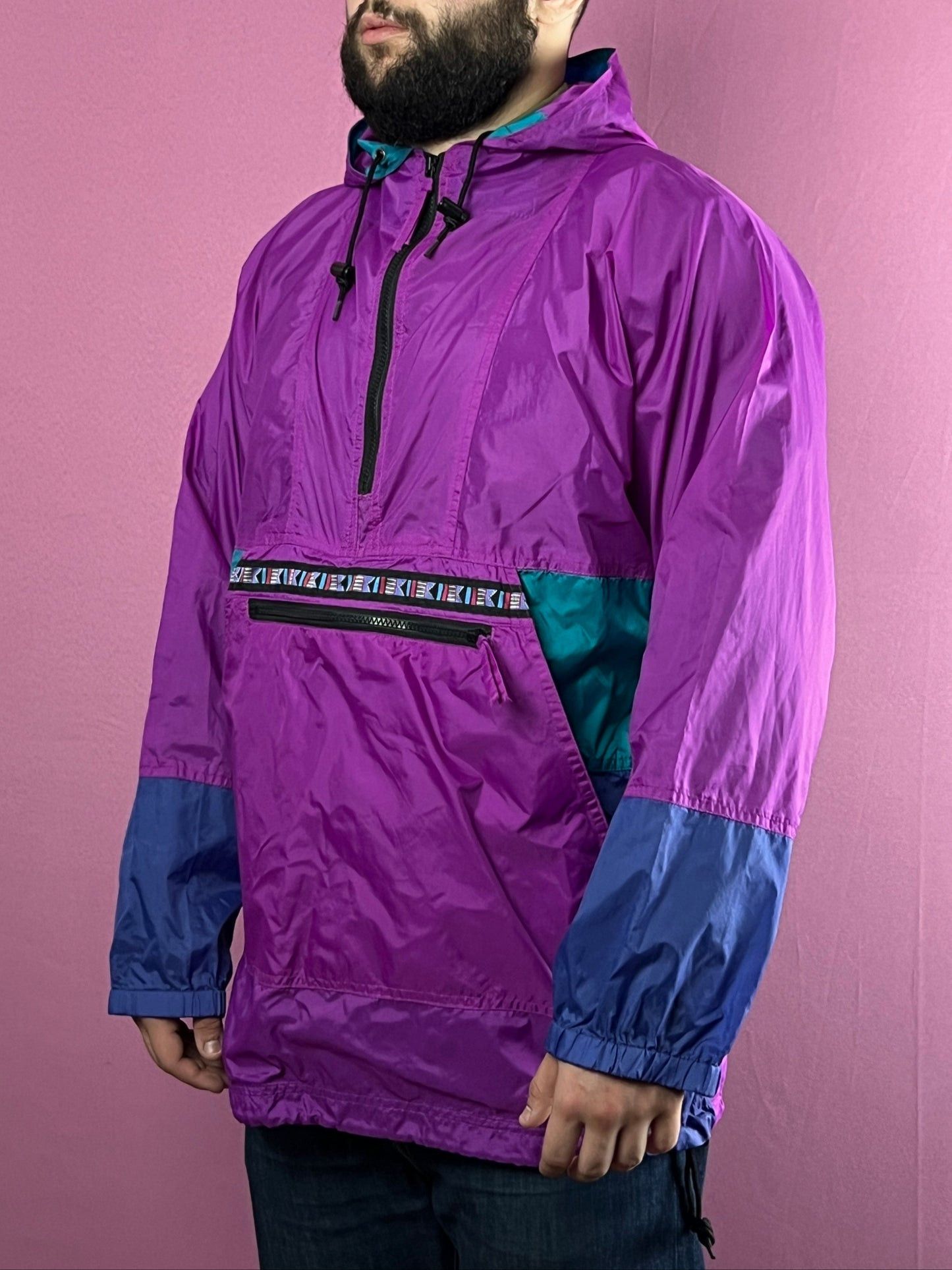 Other 90s Canadian Rocky Vintage Men's Hooded Rain Jacket/Coat - L Size US L / EU 52-54 / 3 - 1 Thumbnail