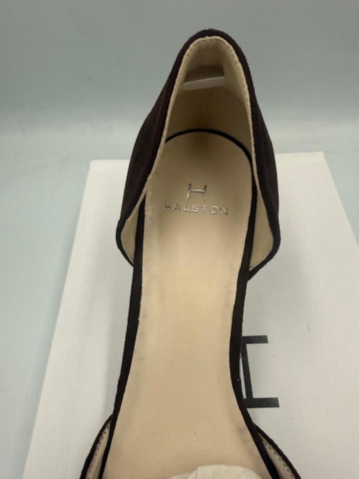 Halston III Halston Brown Pointed Toe Kitten Heel Shoes - Size 7 Size US 7 / IT 37 - 6 Thumbnail
