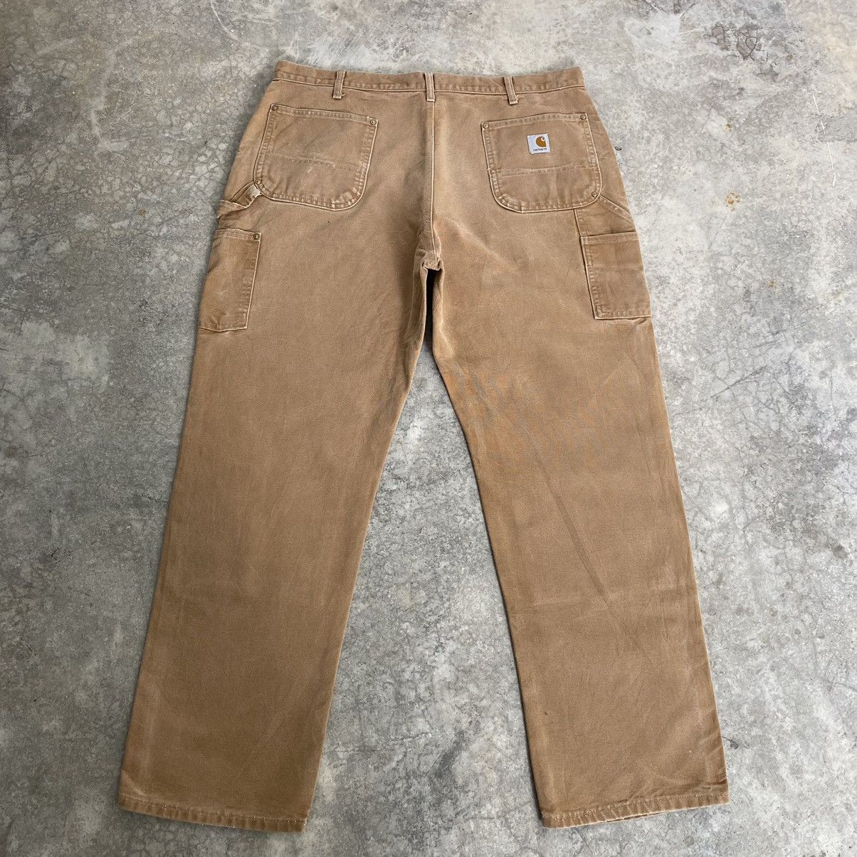 Carhartt Vintage Carhartt Double Knee Faded Tan Carpenter Pants Size US 40 / EU 56 - 12 Thumbnail
