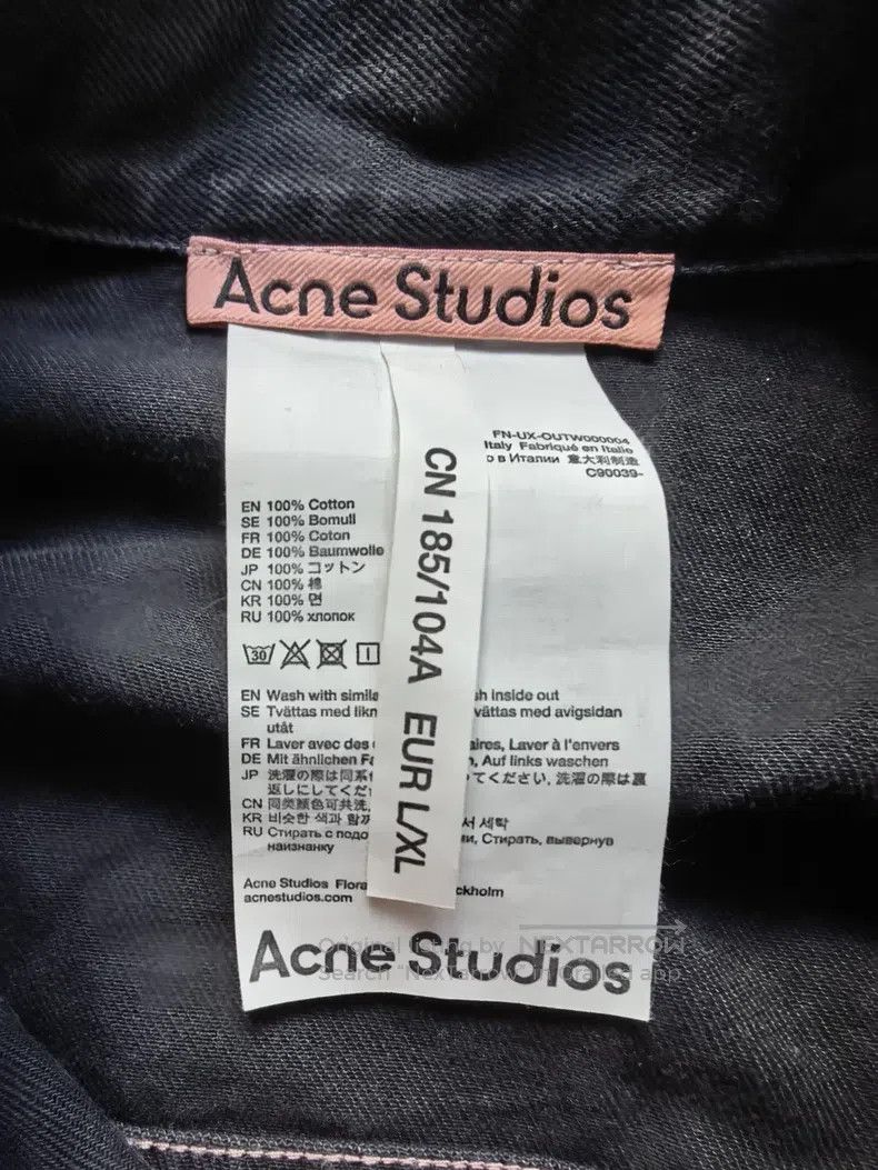 Acne Studios Acne Studios Denim Jacket, Black Size US L / EU 52-54 / 3 - 3 Thumbnail