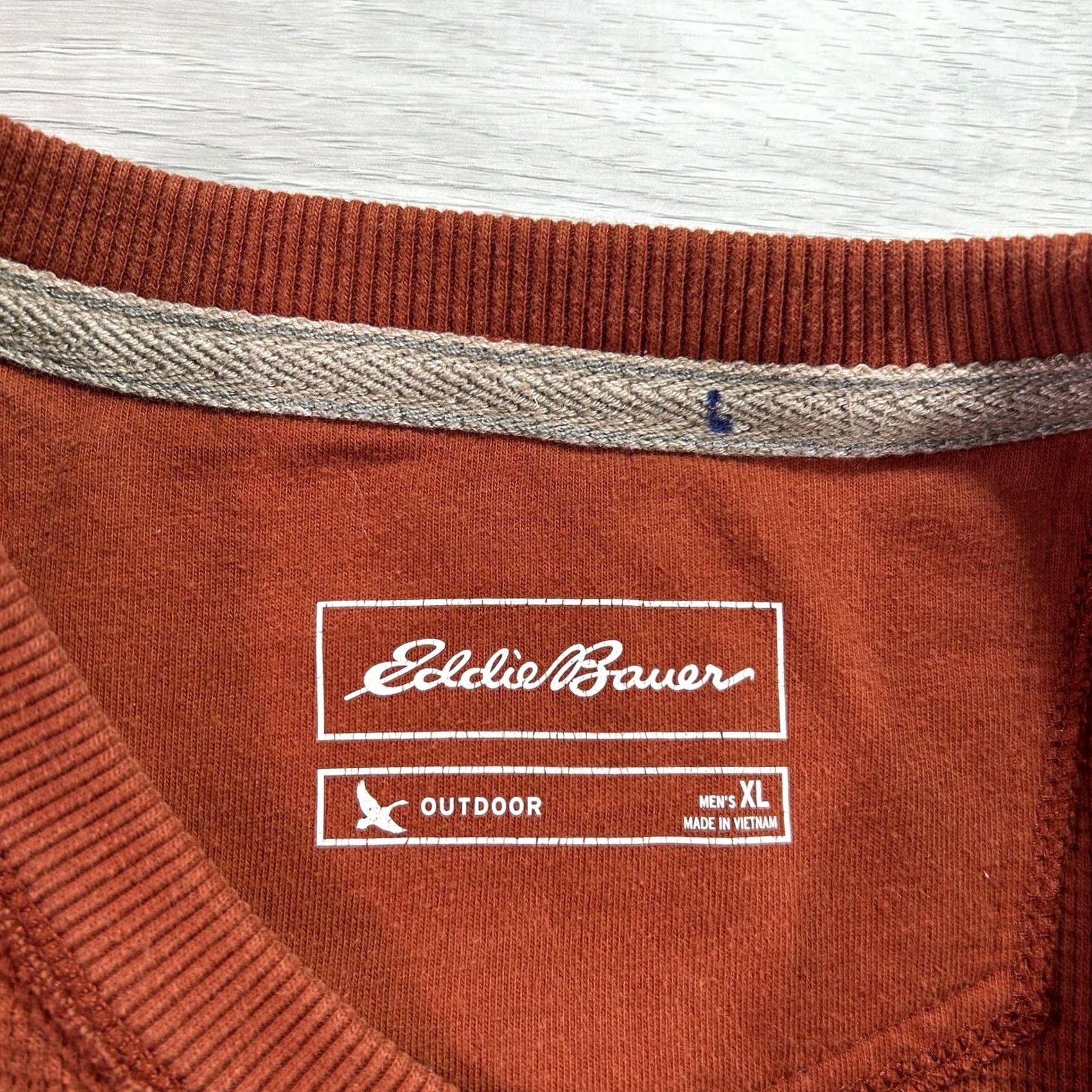 Eddie Bauer Eddie Bauer Thermal Henley Shirt Mens XL Orange Waffle Knit Tagless Long Sleeve Henley Thermal Shirt Mens XL Orange Size US XL / EU 56 / 4 - 4 Thumbnail