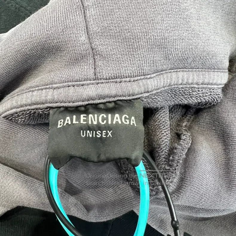 Balenciaga Balenciaga Distressed gradient embossed logo washed hooded Size US M / EU 48-50 / 2 - 3 Thumbnail