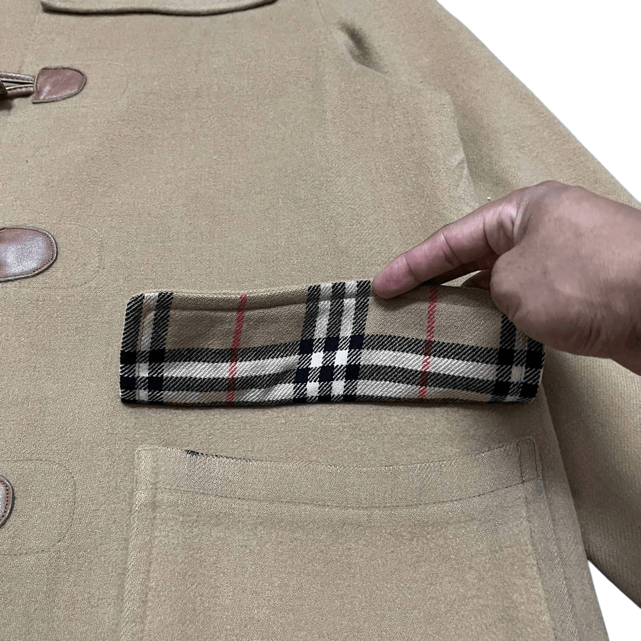 Burberry Vintage Burberry London Duffle Coat Nova Check Wool Cashmere Size US M / EU 48-50 / 2 - 7 Thumbnail